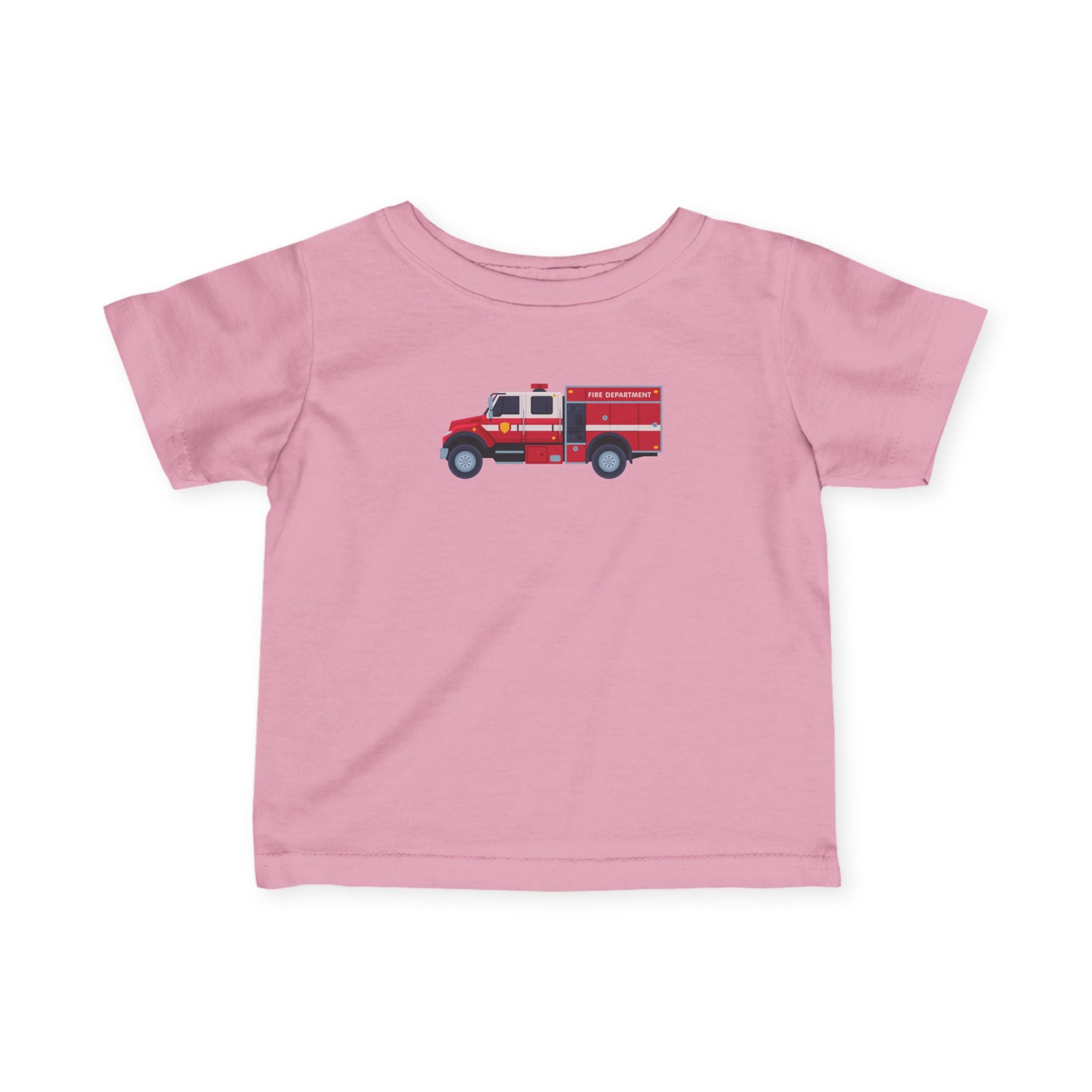 Infant Tee — Cute Red Fire Truck Baby T‑Shirt