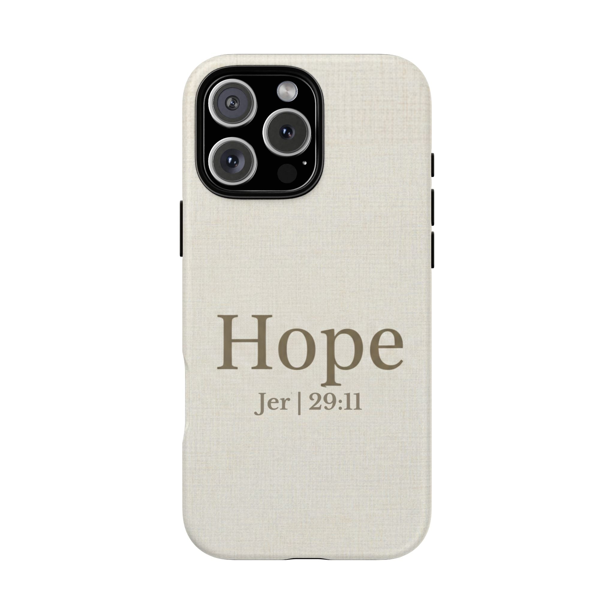 Hope (Jeremiah 29:11) Phone Case — Minimalist Christian Inspirational Cover
