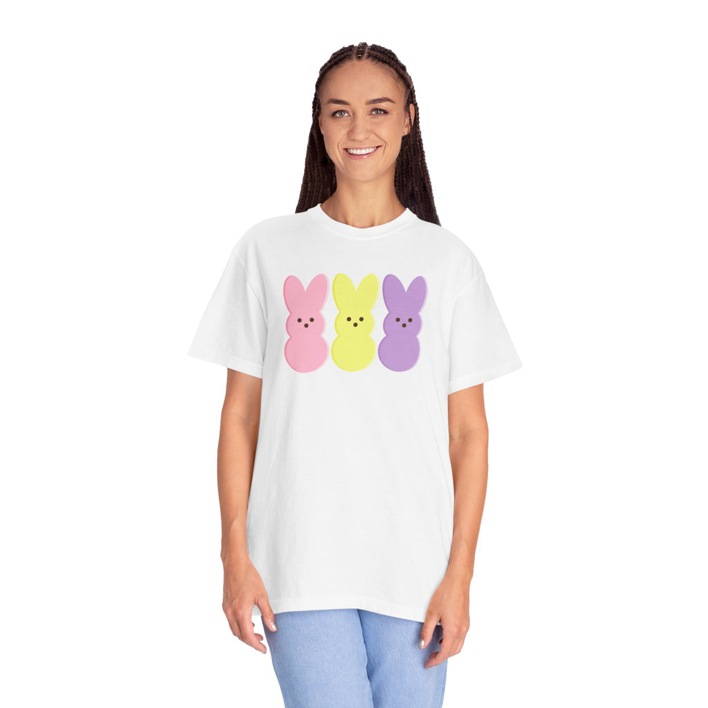 Easter Peeps Bunny T-Shirt — Pastel Marshmallow Bunny Tee (Comfort Colors)