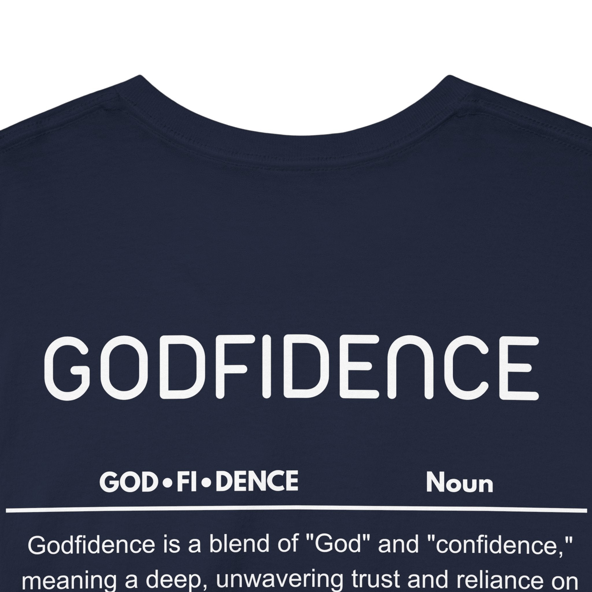 Godfidence definition tee | Christian faith shirt, faith-based typography