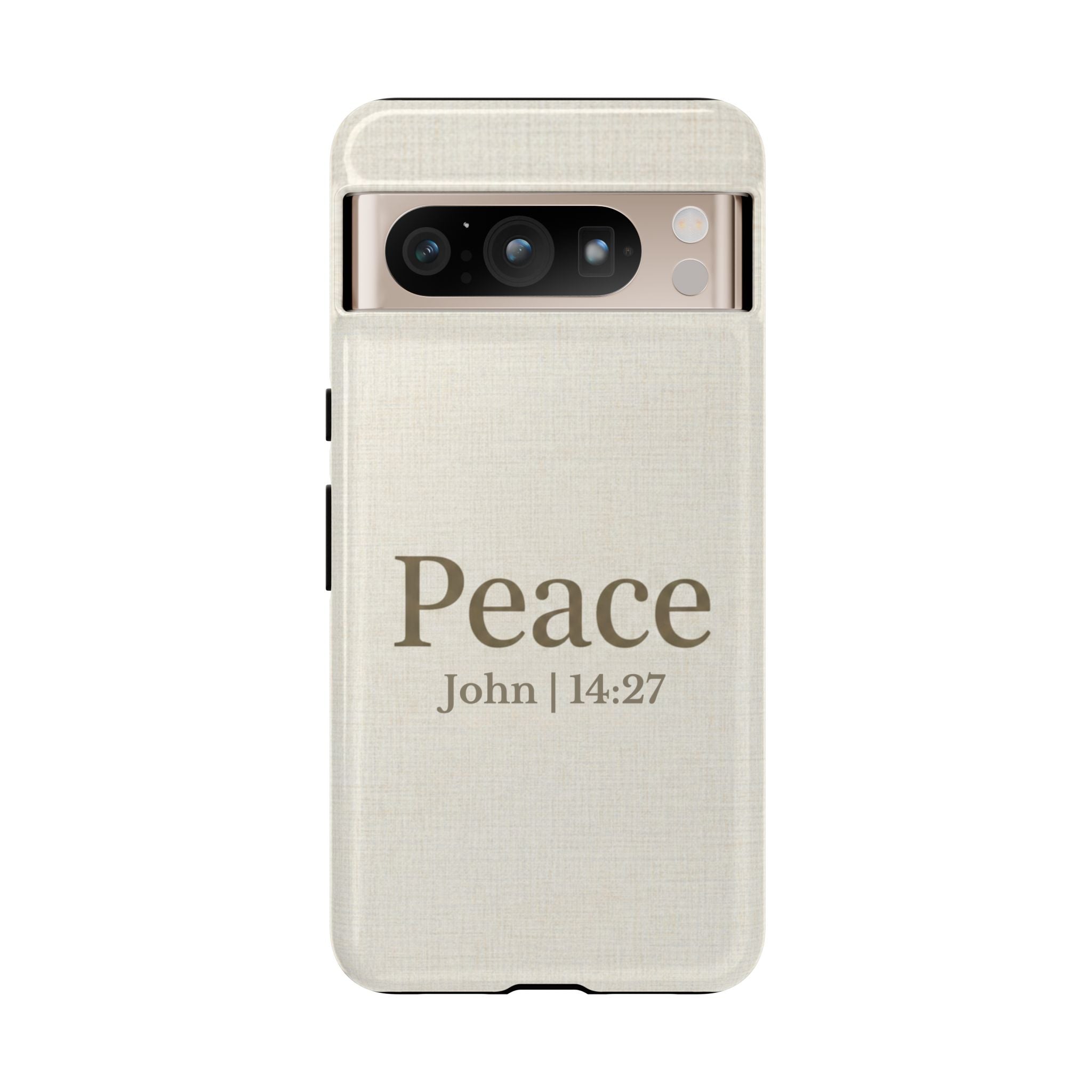 Peace (John 14:27) Phone Case — Minimalist Christian Scripture iPhone & Android Cover
