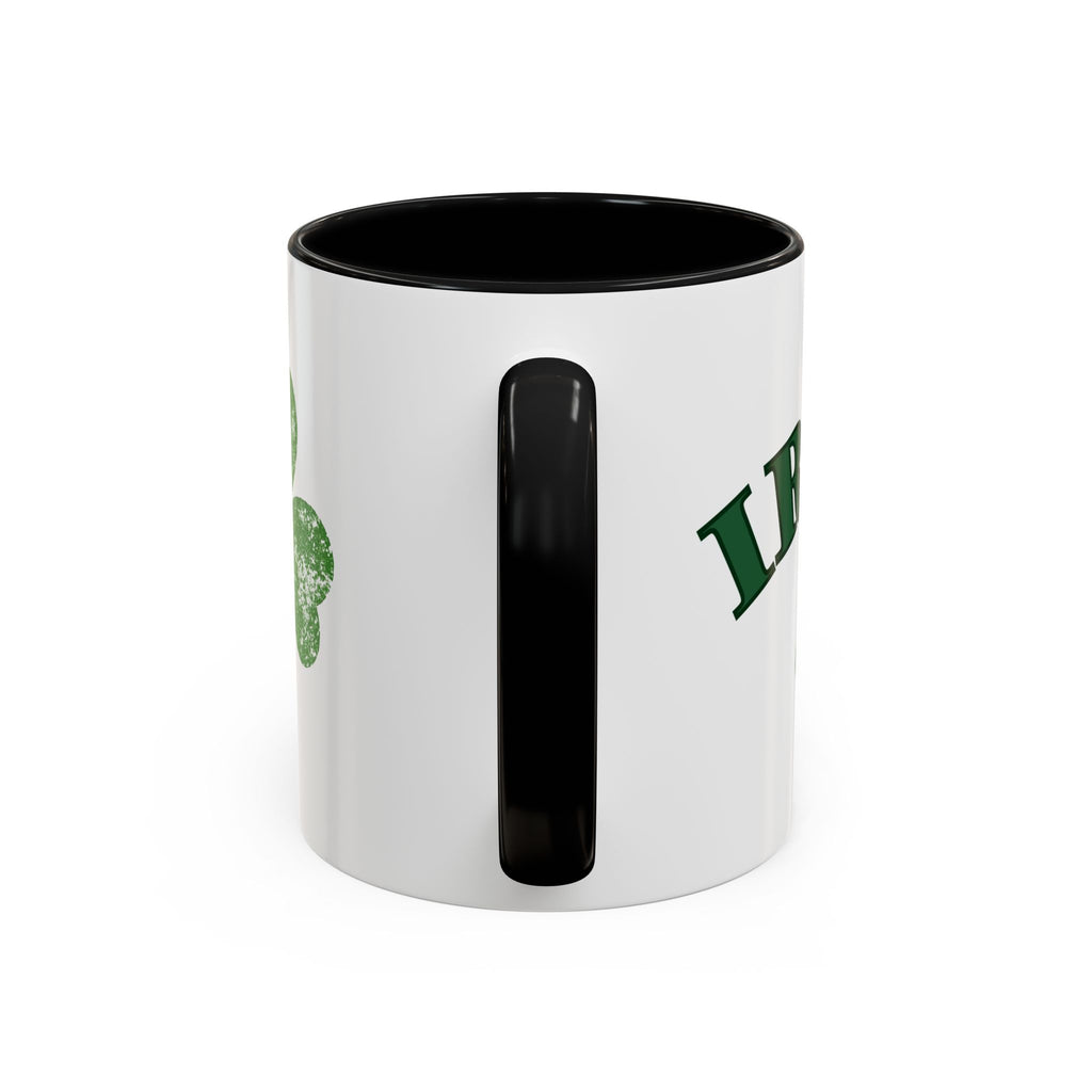 St. Patrick's Day Shamrock Accent Coffee Mug – Lucky Irish Green 11/15oz