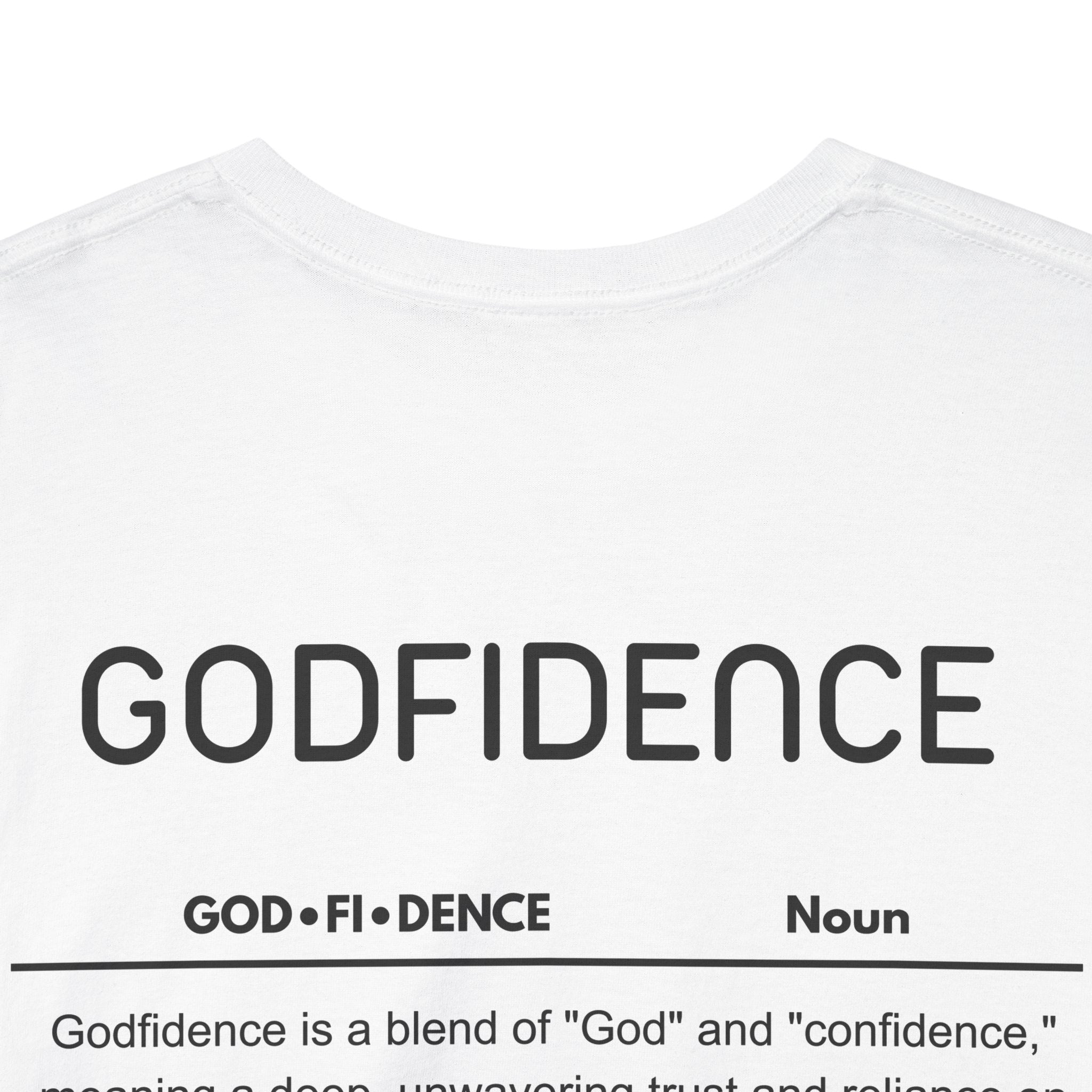 Godfidence definition tee | Christian faith shirt, faith-based typography
