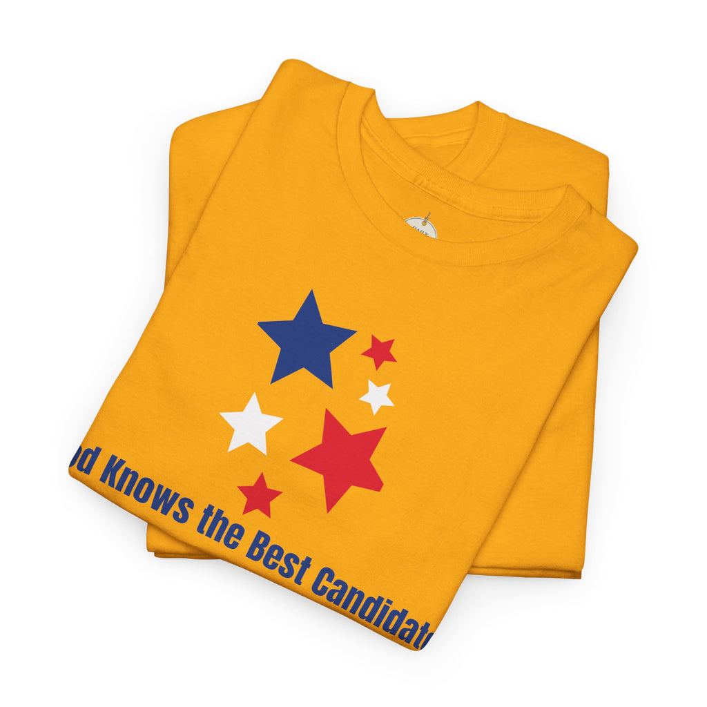 God Knows the Best Candidate Tee — Patriotic Christian Election T-Shirt