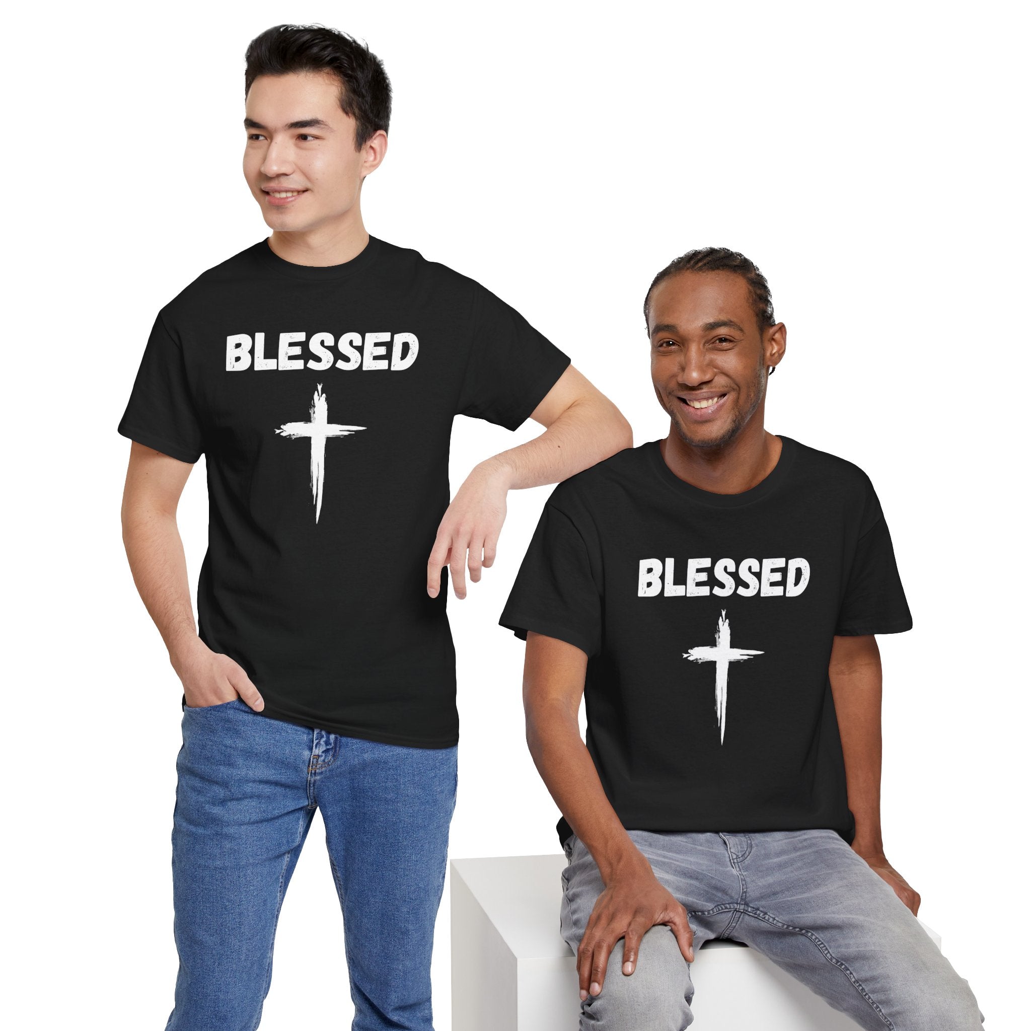 Blessed Cross T-Shirt — Christian Faith Tee