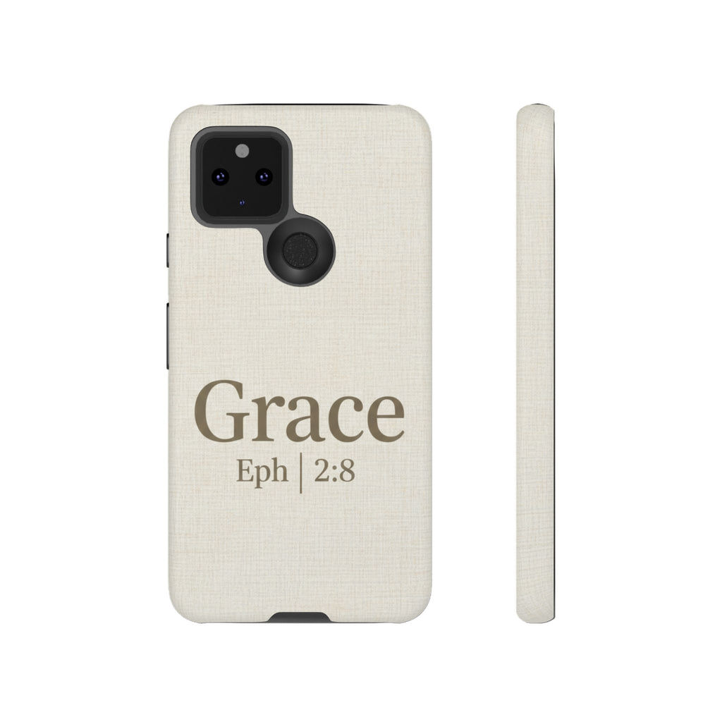 Grace (Ephesians 2:8) Phone Case — Minimalist Christian Inspirational Tough Case
