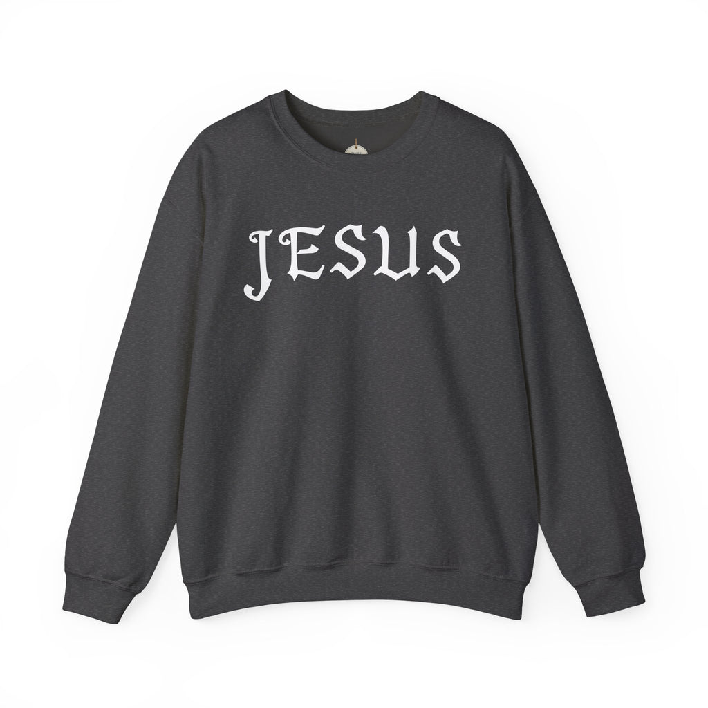 Jesus Crewneck Sweatshirt — Minimal Christian Faith Pullover