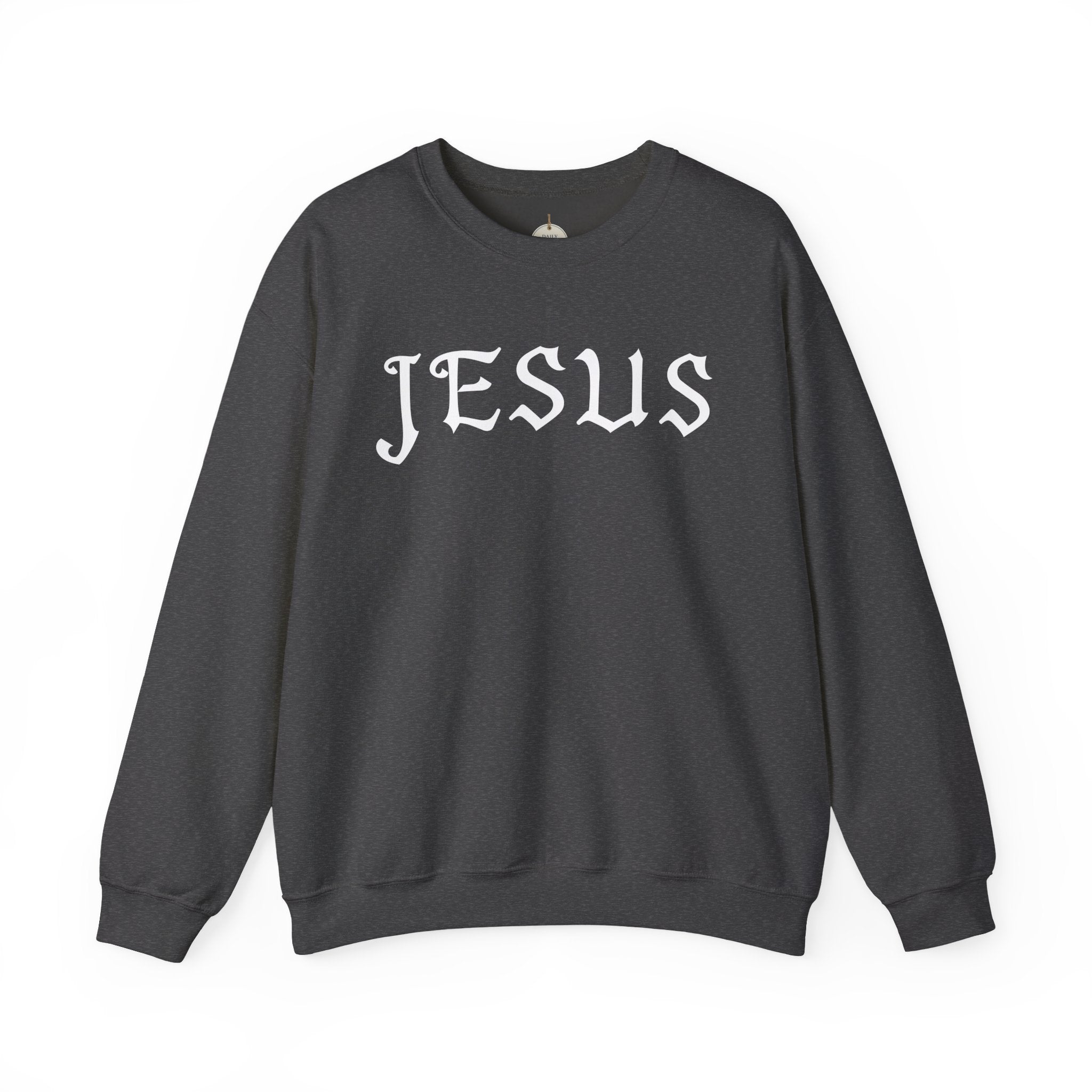 Jesus Crewneck Sweatshirt — Minimal Christian Faith Pullover