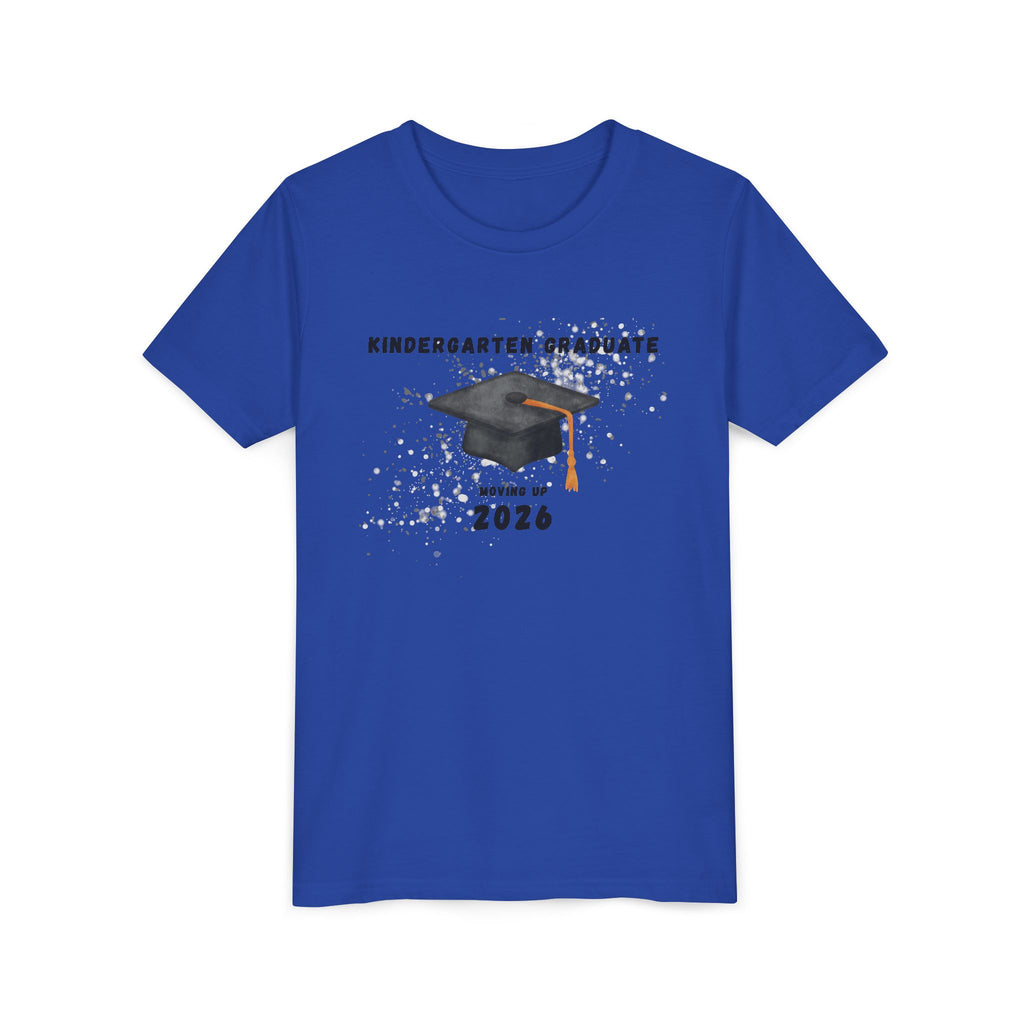 Kindergarten Graduate 2026 Youth Tee — Graduation Cap Graphic