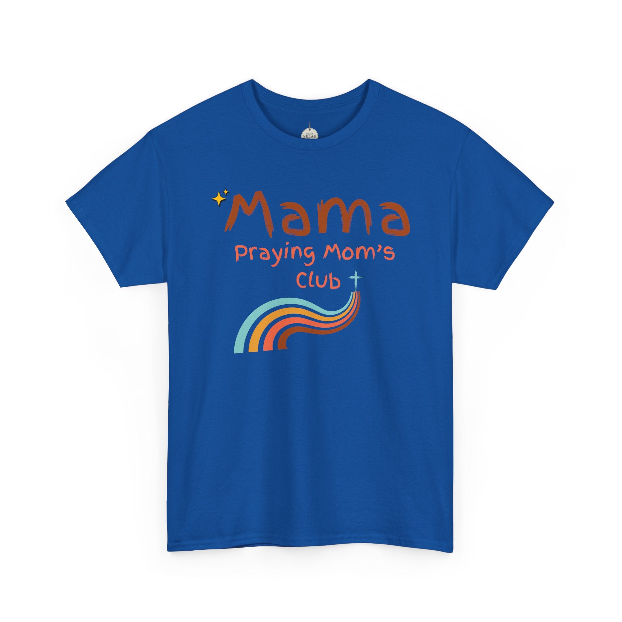 Mama Praying Mom's Club Tee — Inspirational Christian Mama T-Shirt with Rainbow - Mother's Day Gift