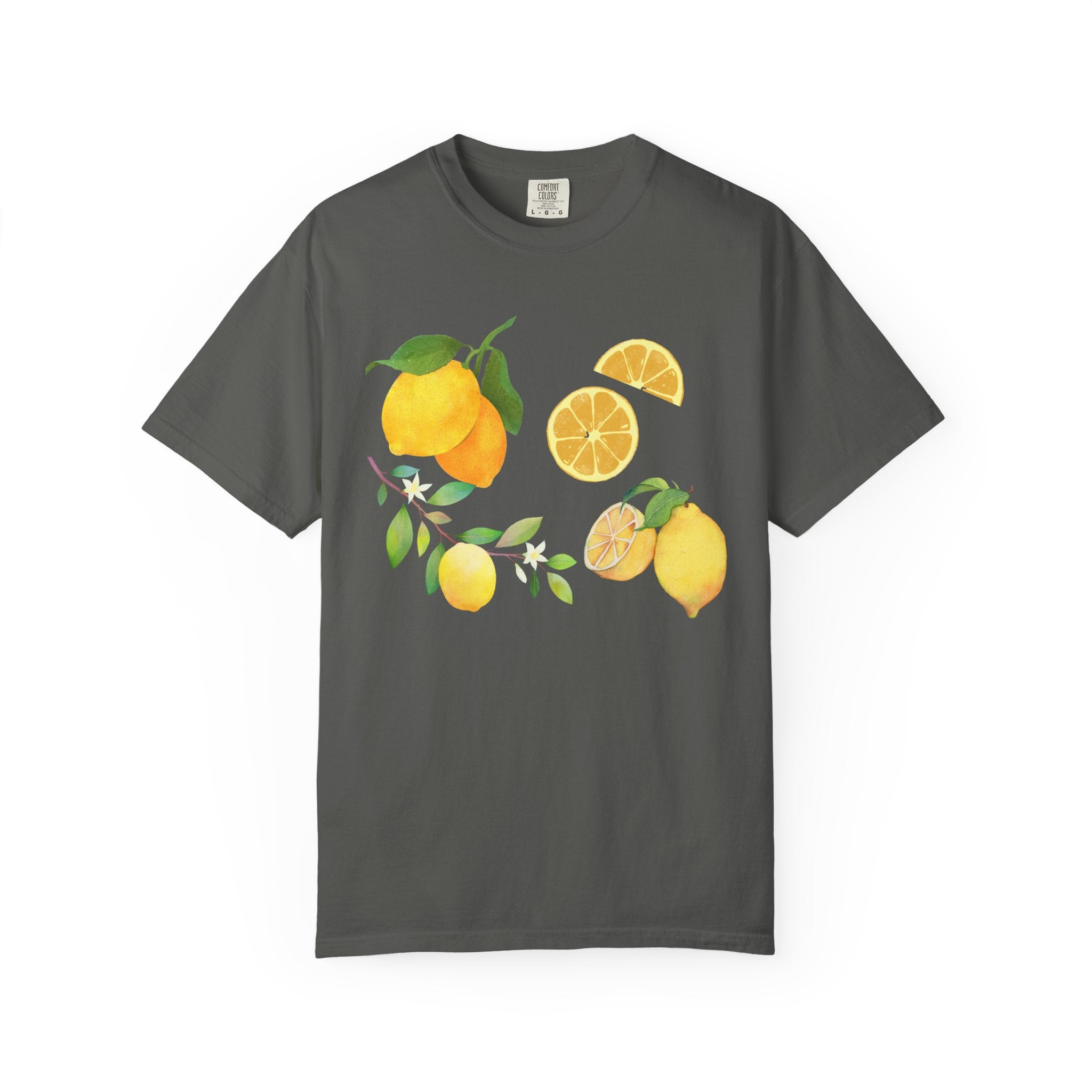 Lemon Branch Floral Comfort Colors T-Shirt