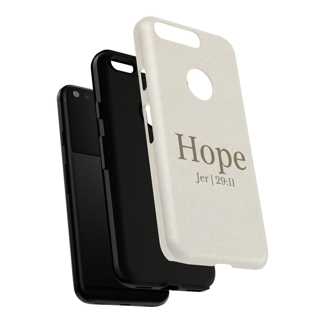 Hope (Jeremiah 29:11) Phone Case — Minimalist Christian Inspirational Cover