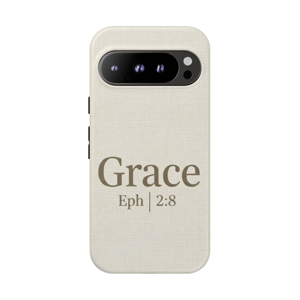 Grace (Ephesians 2:8) Phone Case — Minimalist Christian Inspirational Tough Case