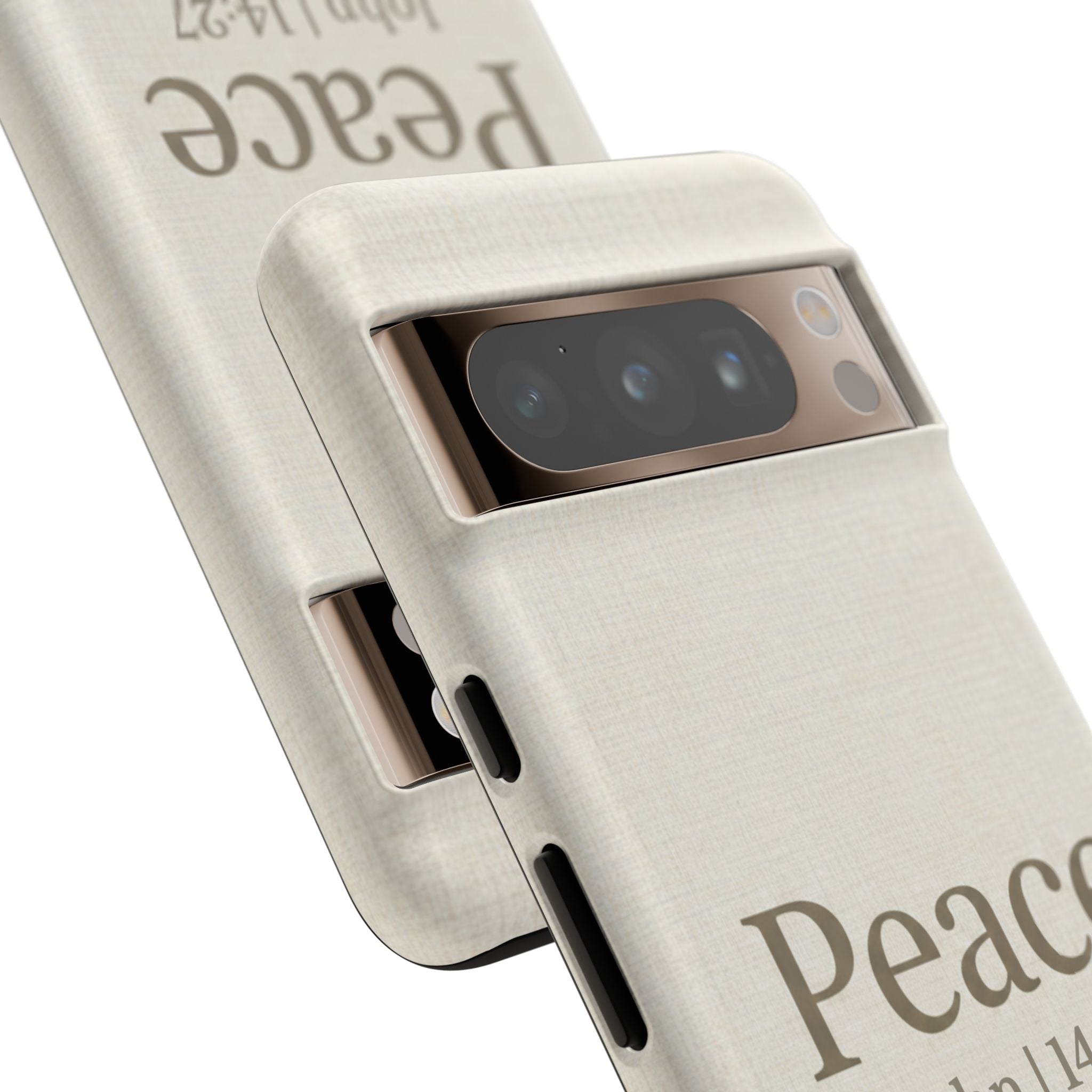 Peace (John 14:27) Phone Case — Minimalist Christian Scripture iPhone & Android Cover