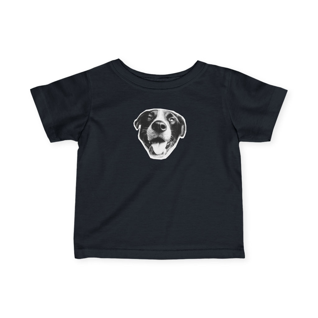 Infant Tee – Smiling Dog Face Baby Shirt