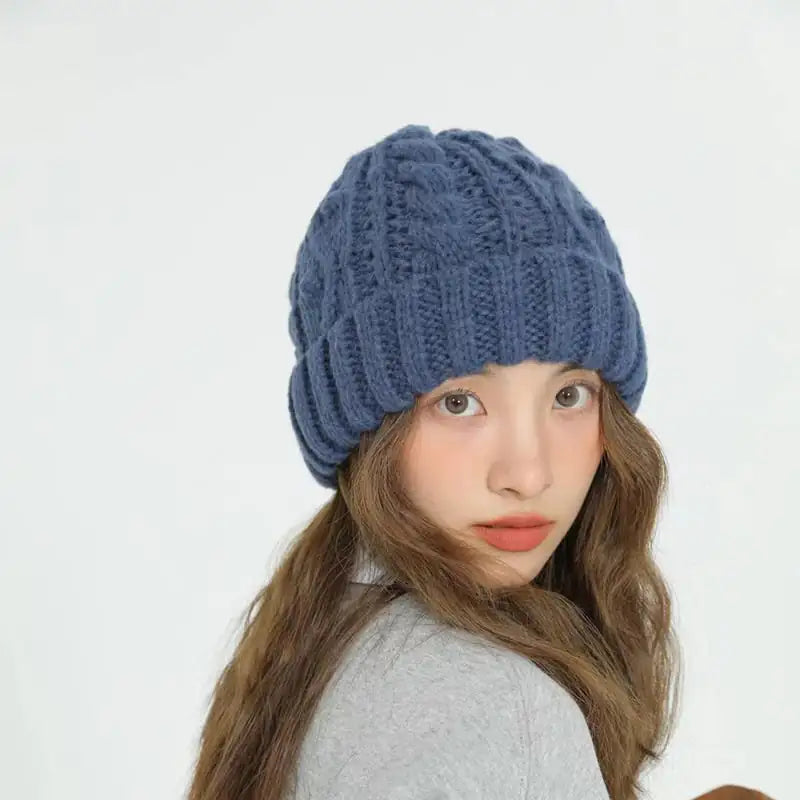 Women's Retro Solid Knitted Casual Versatile Hat