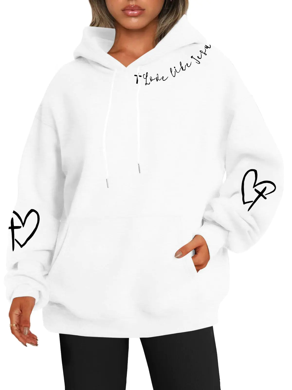 Christian Sweatshirt For Women God Is Good Hoodies Faith Pullover Bible Verse Long Sleeve Tops White