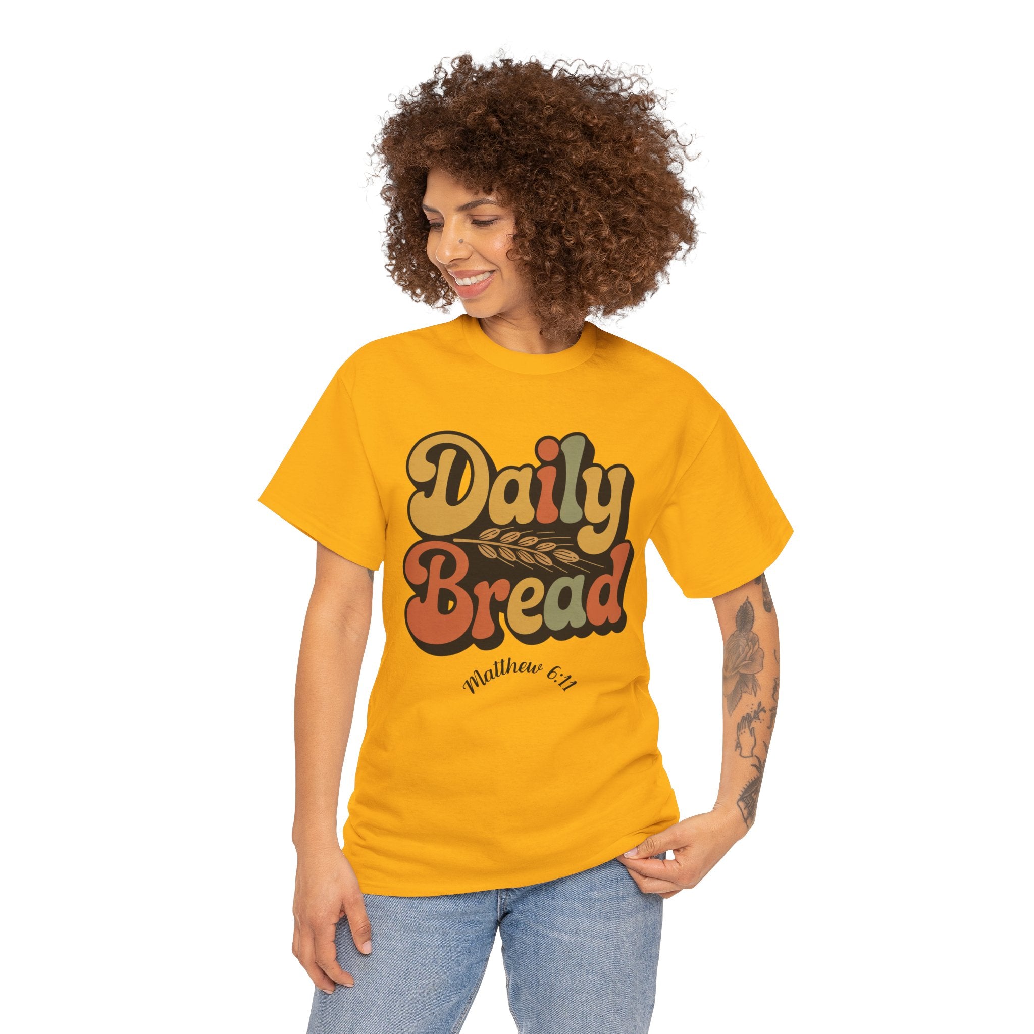 Daily Bread Shirt, Matthew 6:11, Retro Christian Shirt, Vintage Faith Shirt, Lord's Prayer Shirt, Christian Gift, Scripture Shirt