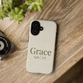 Grace (Ephesians 2:8) Phone Case — Minimalist Christian Inspirational Tough Case