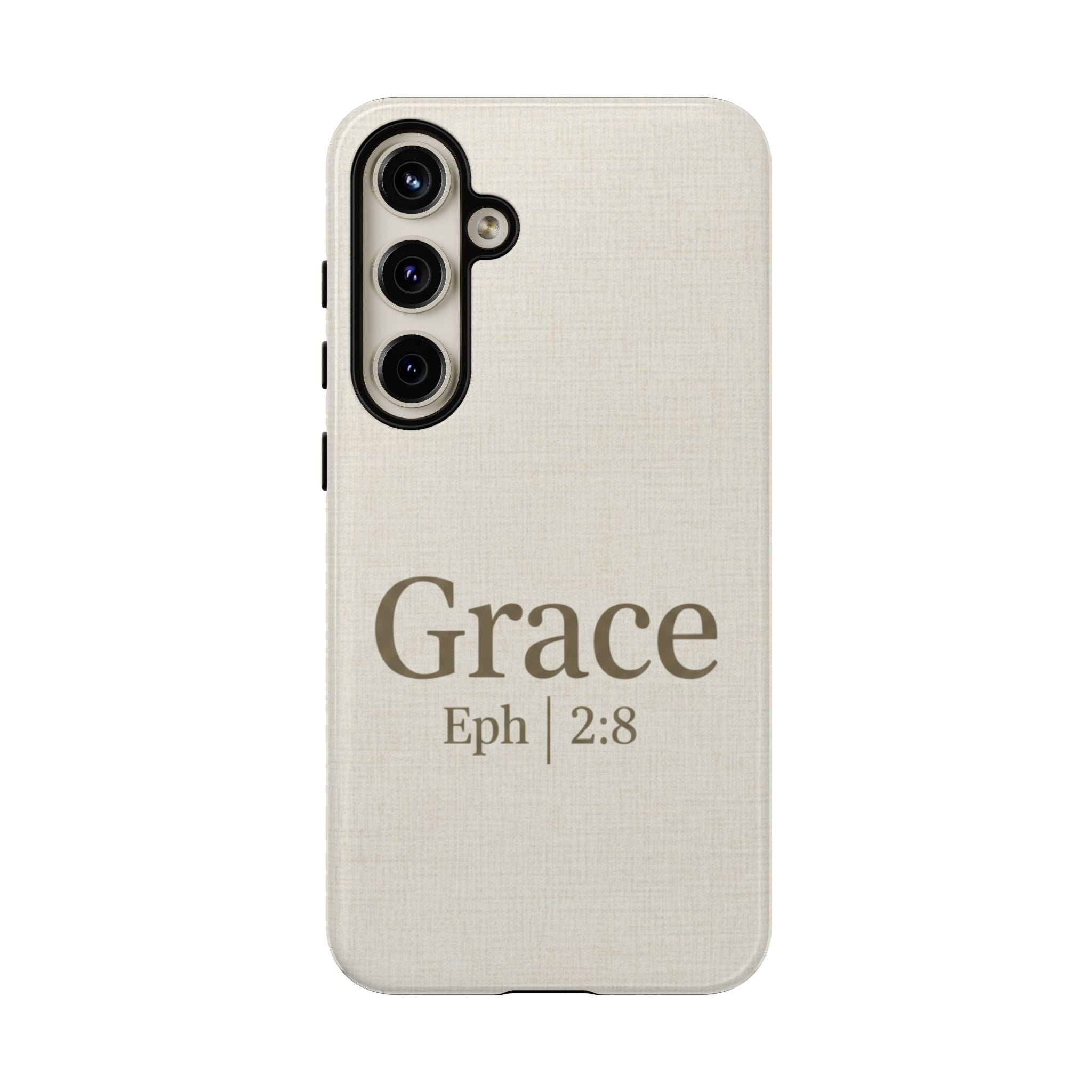 Grace (Ephesians 2:8) Phone Case — Minimalist Christian Inspirational Tough Case