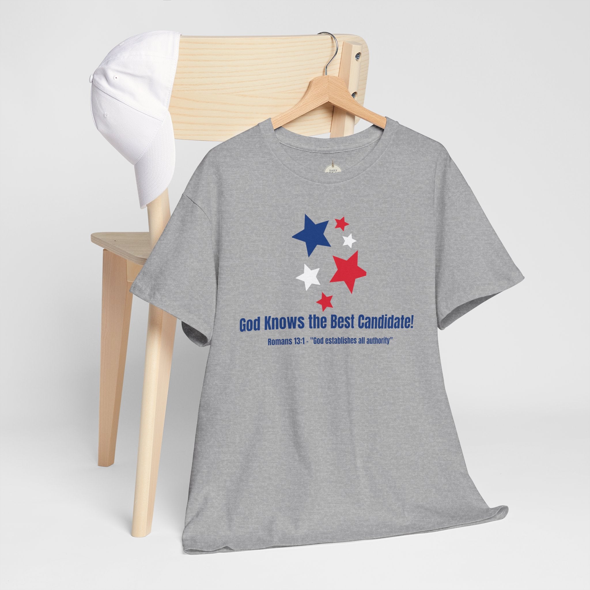 God Knows the Best Candidate Tee — Patriotic Christian Election T-Shirt