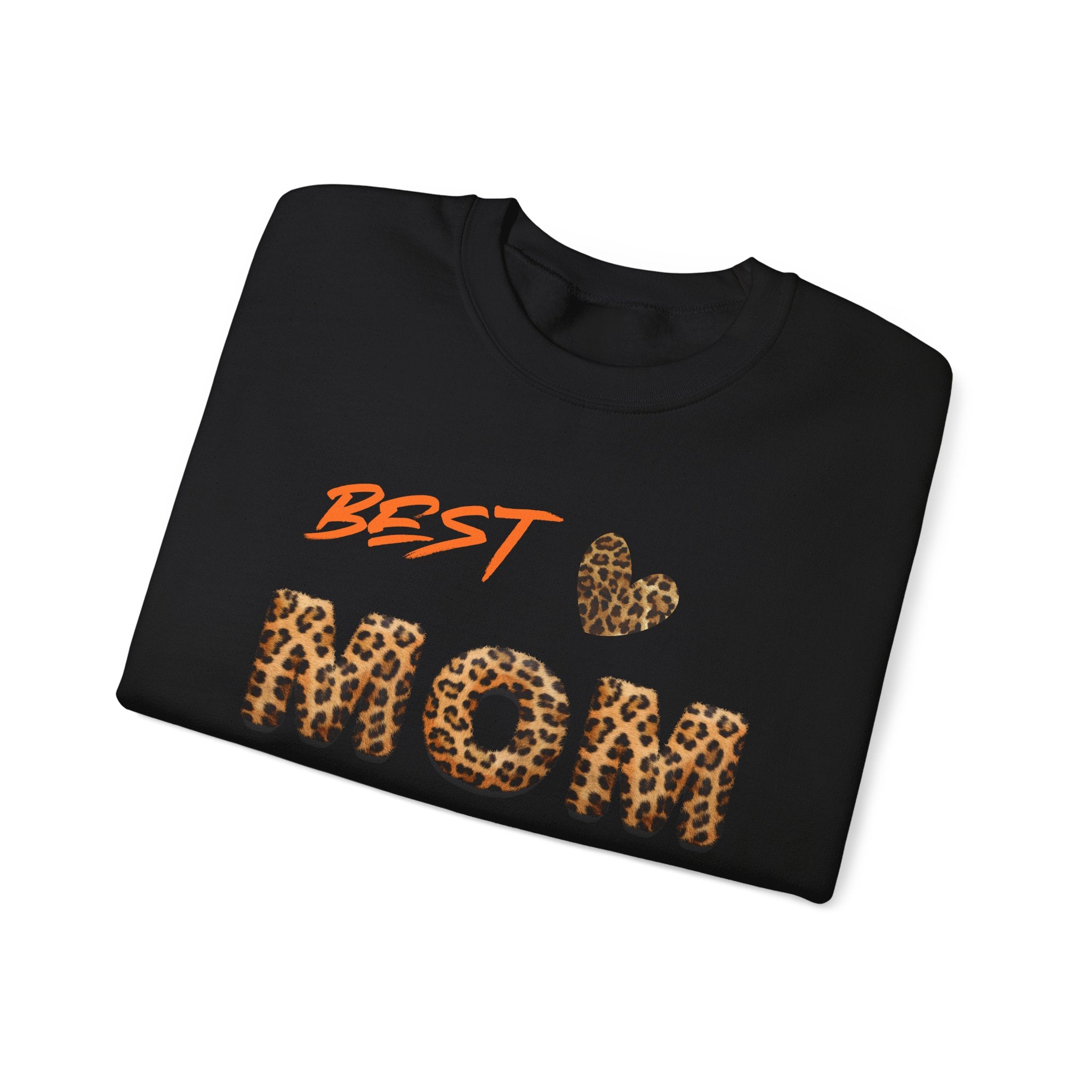 Leopard Print "Best Mom Ever" Sweatshirt | Mom Design Crewneck