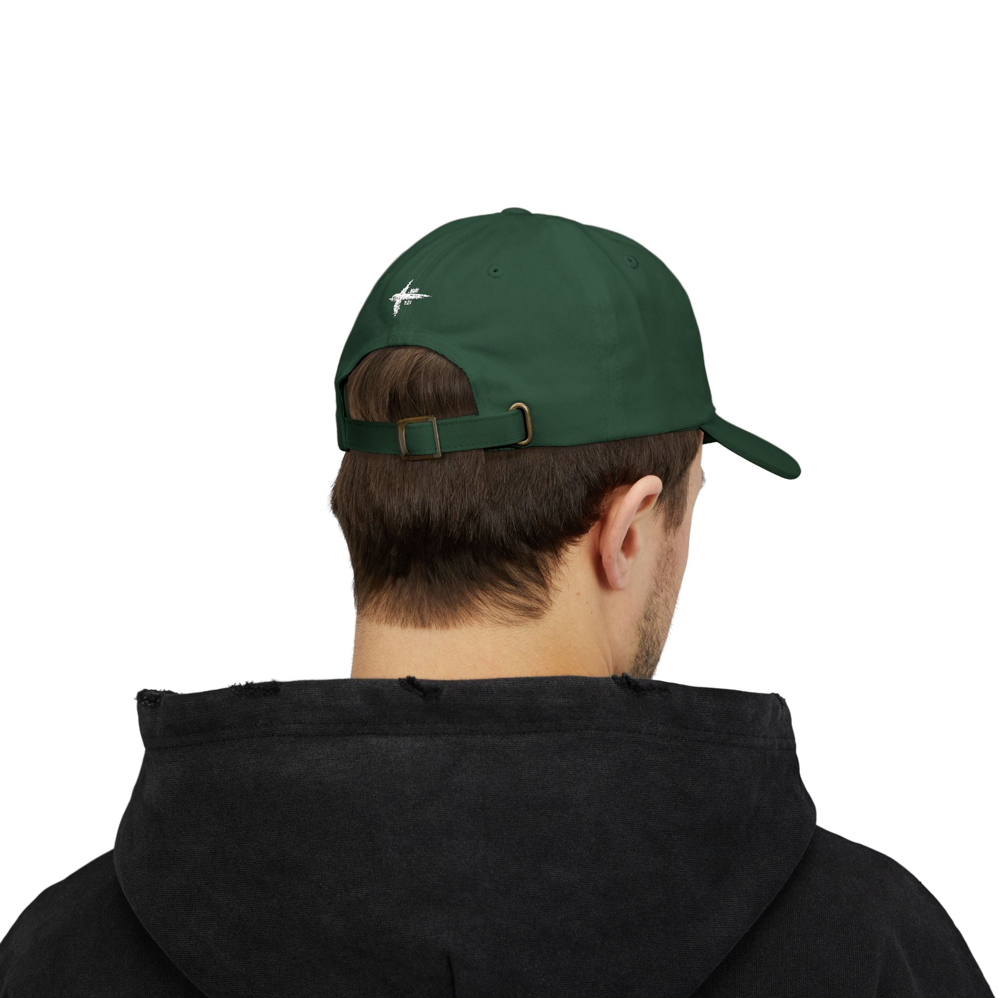 Embroidered Dad Cap — "Christian & Tattooed" Baseball Hat with John 1:8 Scripture