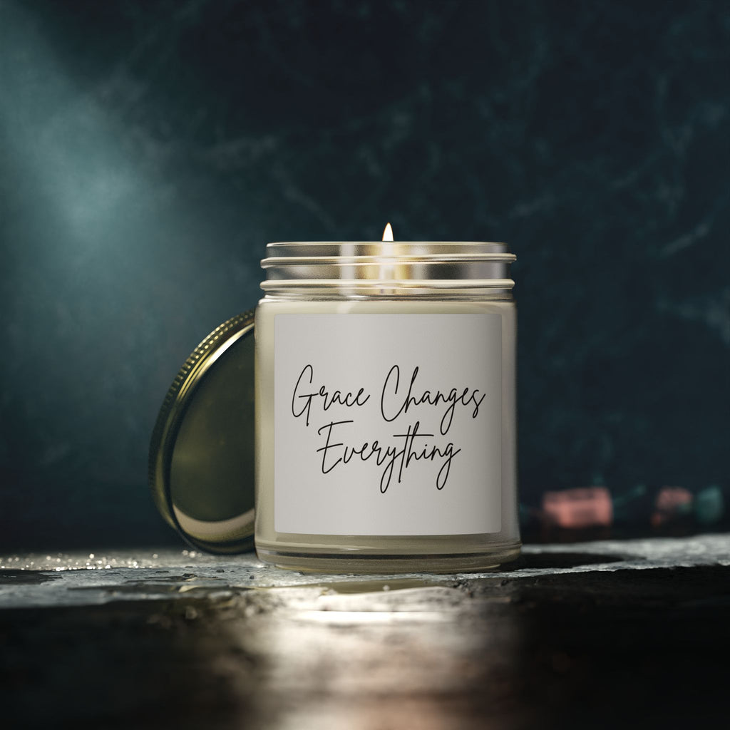 Scented Candle — "Grace Changes Everything" Faith Inspired (4oz & 9oz)