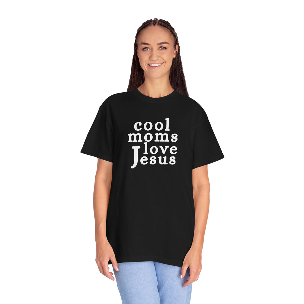 Christian Mom T-Shirt — "Cool Moms Love Jesus" Graphic Tee