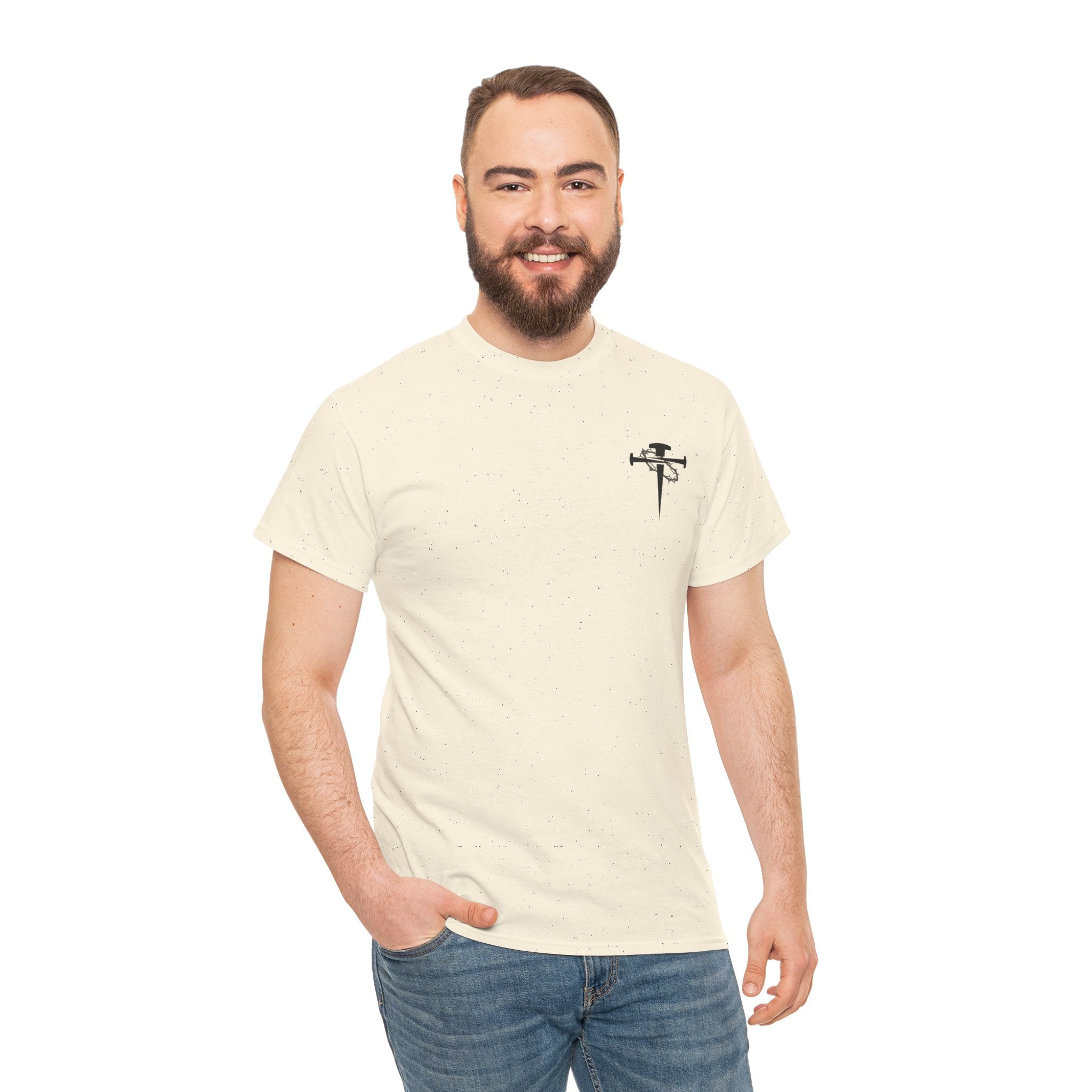 Cross & Dagger with Thorn of Crowns T-Shirt — Minimal Christian Chest Graphic