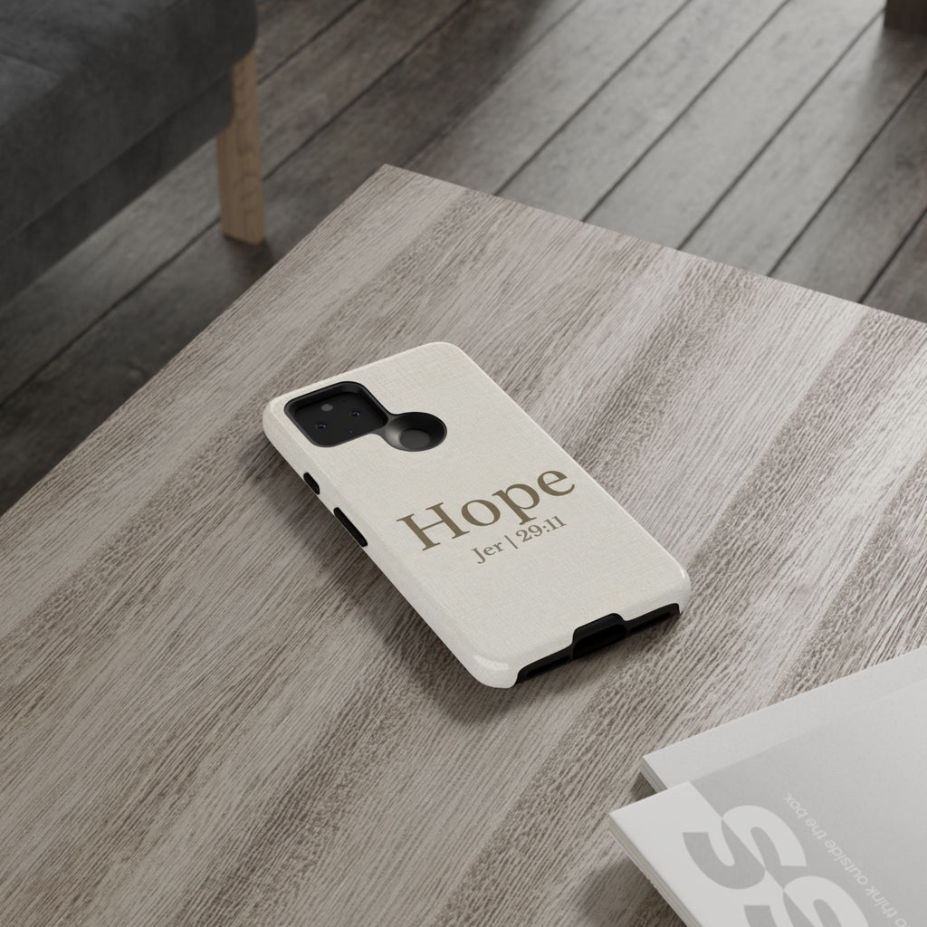 Hope (Jeremiah 29:11) Phone Case — Minimalist Christian Inspirational Cover