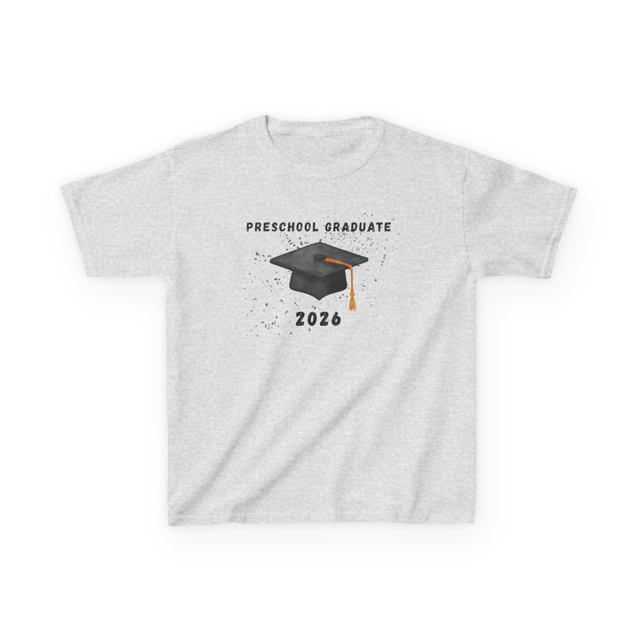 Preschool Graduate 2026 Kids T-Shirt — Graduation Cap Celebration Tee