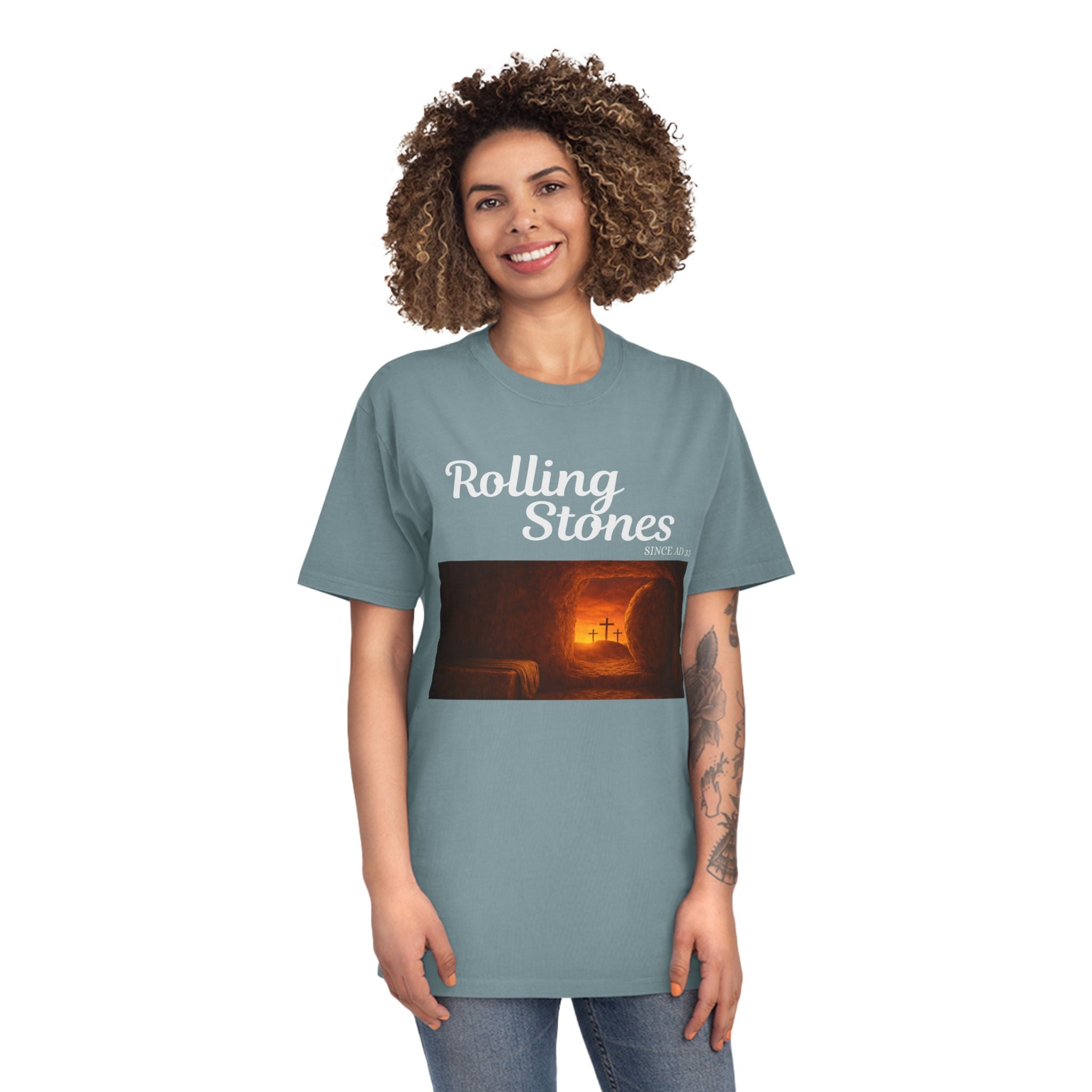 Rolling Stones Vintage Faded Easter Tee — Resurrection Shirt