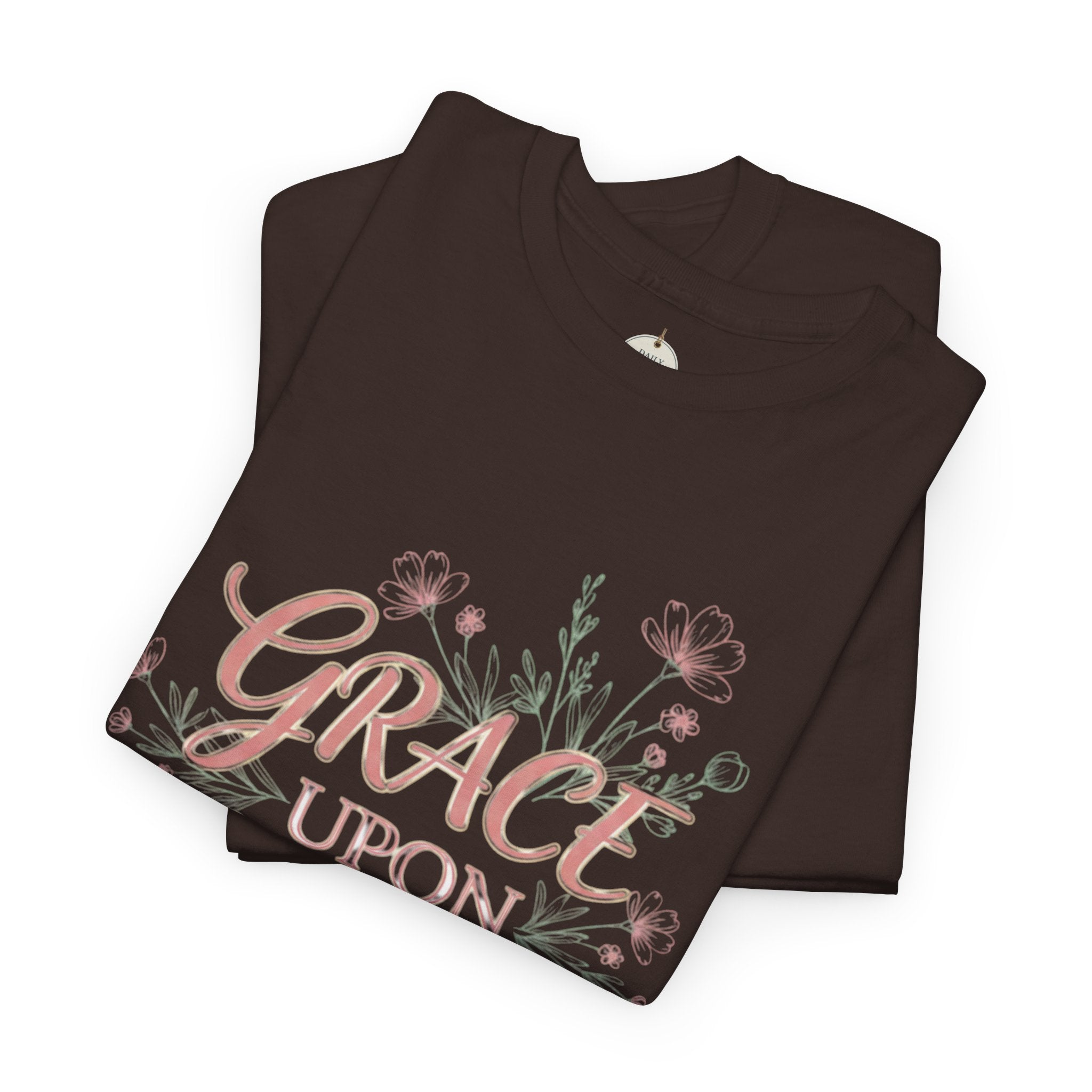 Grace Upon Grace Tee — John 1:16 Floral Christian T-Shirt