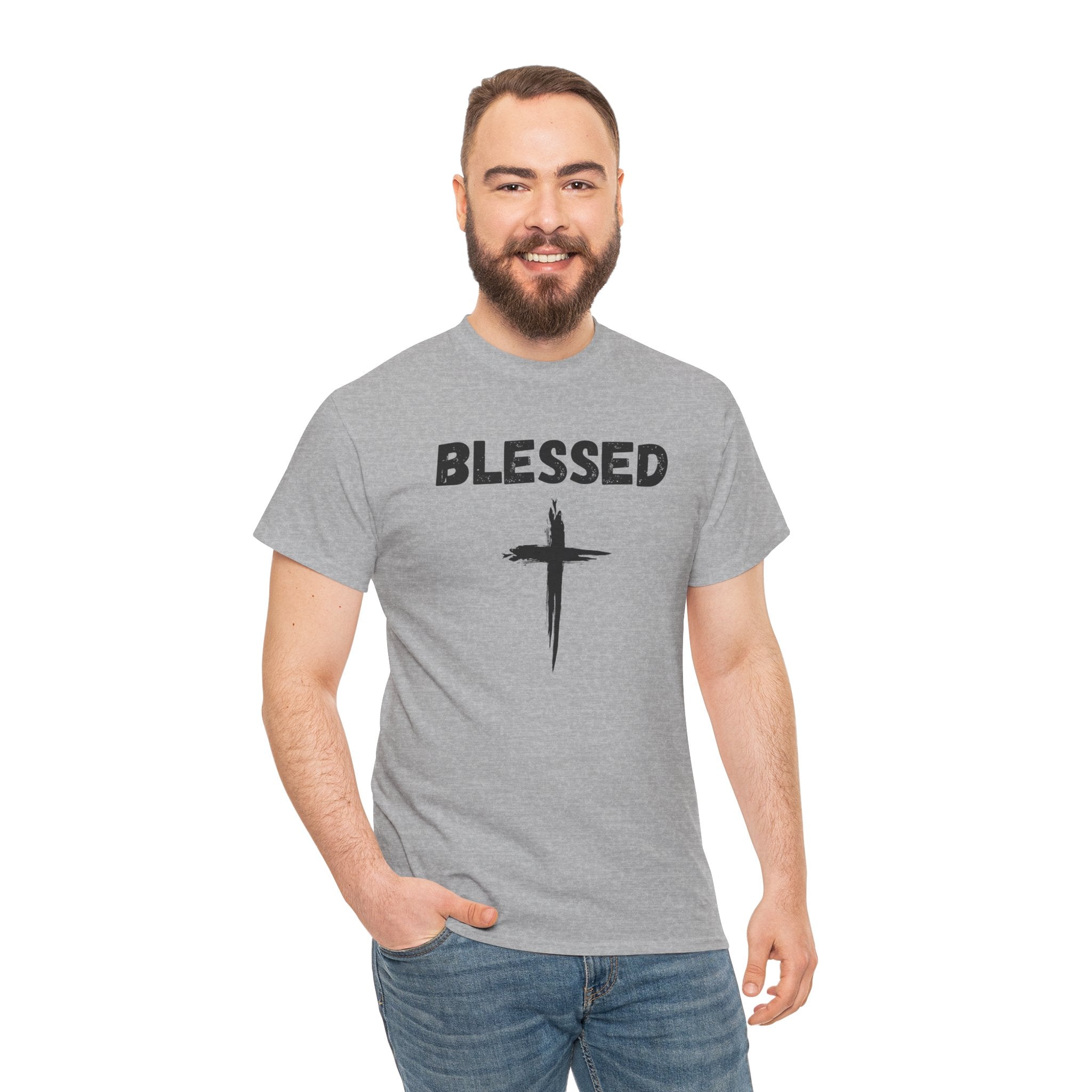 Blessed Cross T-Shirt — Christian Faith Tee