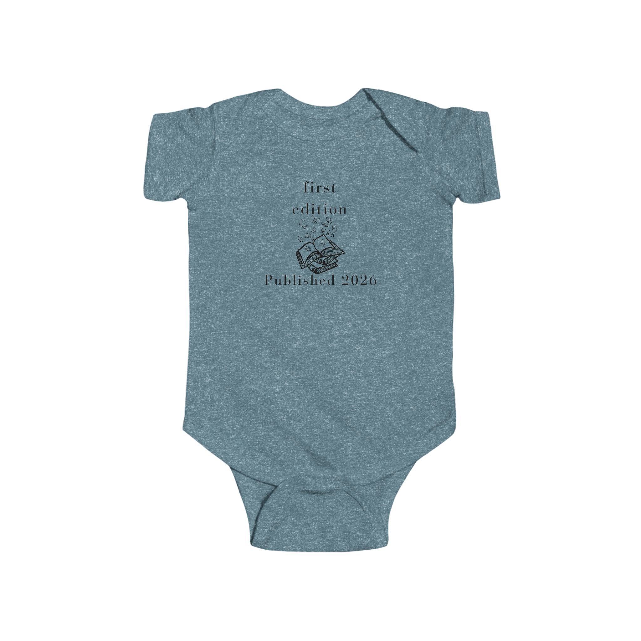 First Edition Baby Bodysuit – "Published 2026" Newborn Onesie