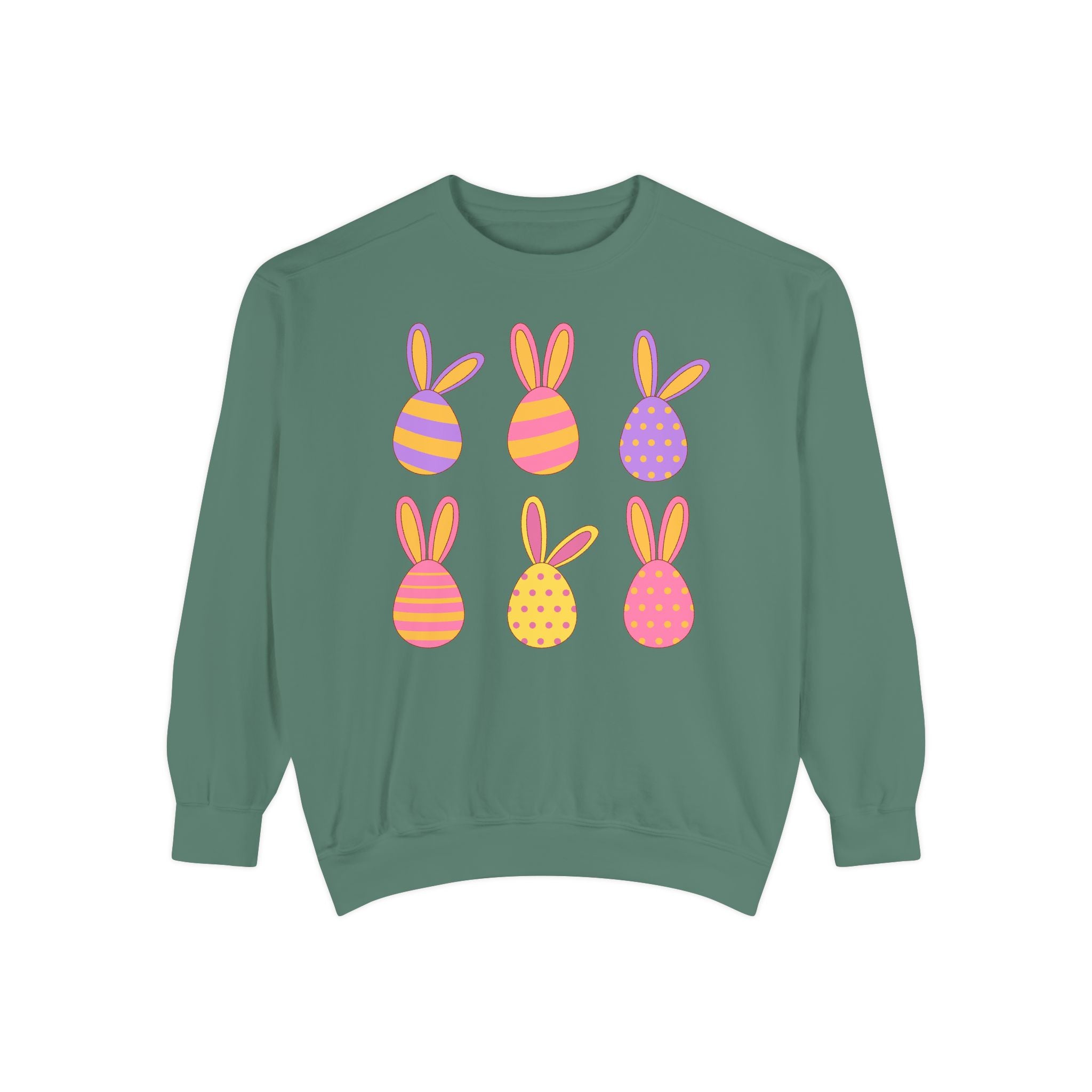 Easter Bunny Egg Sweatshirt — Pastel Bunny-Egg Graphic Pullover
