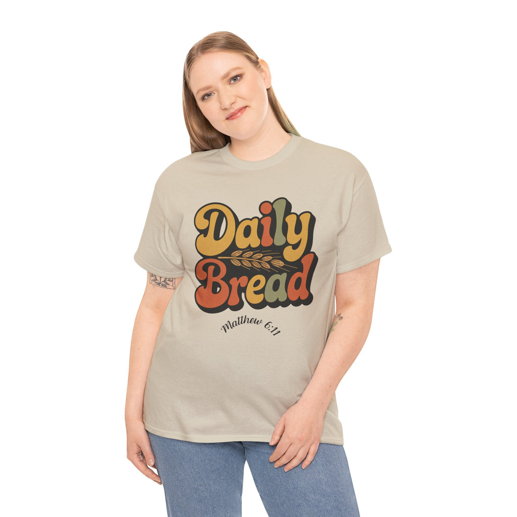 Daily Bread Shirt, Matthew 6:11, Retro Christian Shirt, Vintage Faith Shirt, Lord's Prayer Shirt, Christian Gift, Scripture Shirt