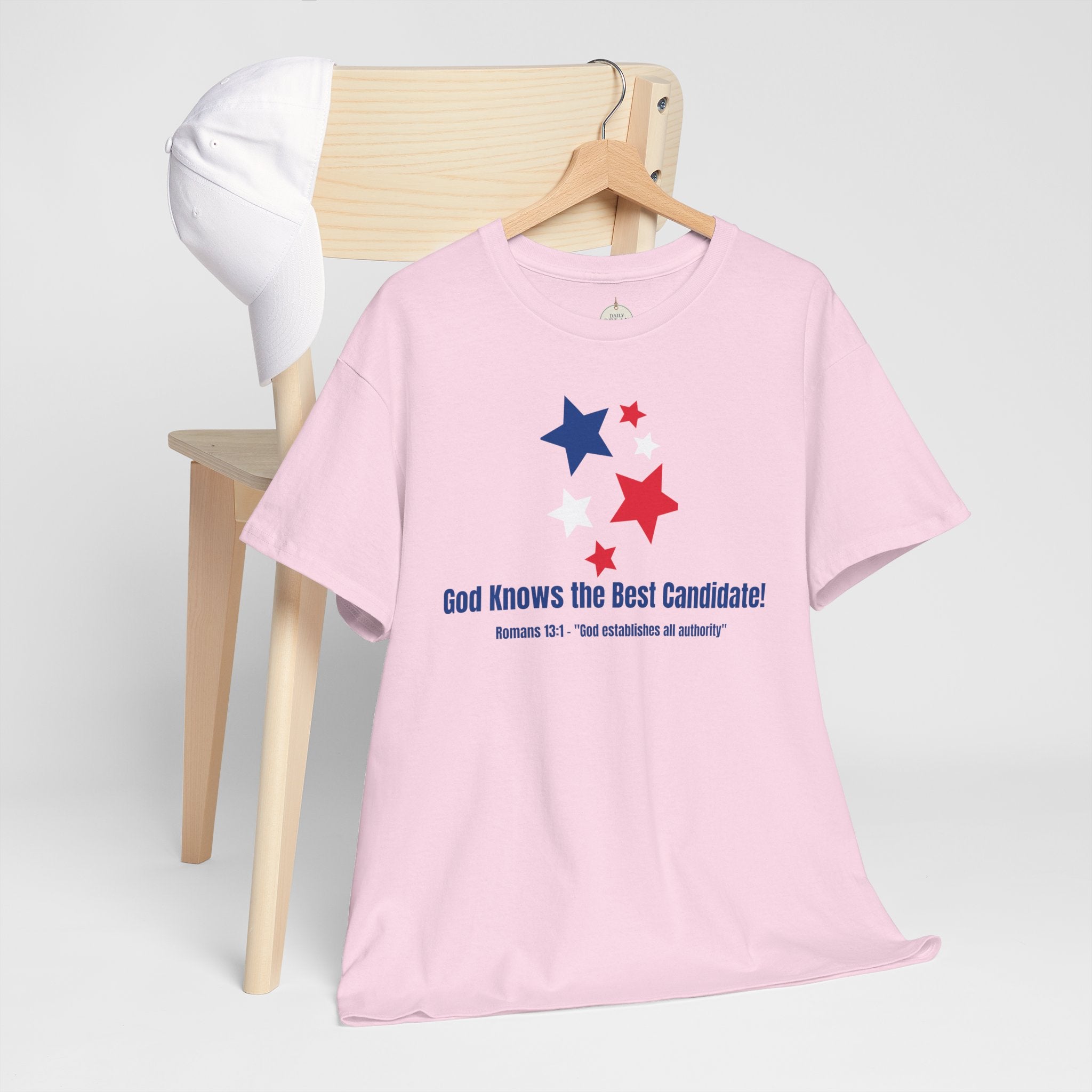 God Knows the Best Candidate Tee — Patriotic Christian Election T-Shirt