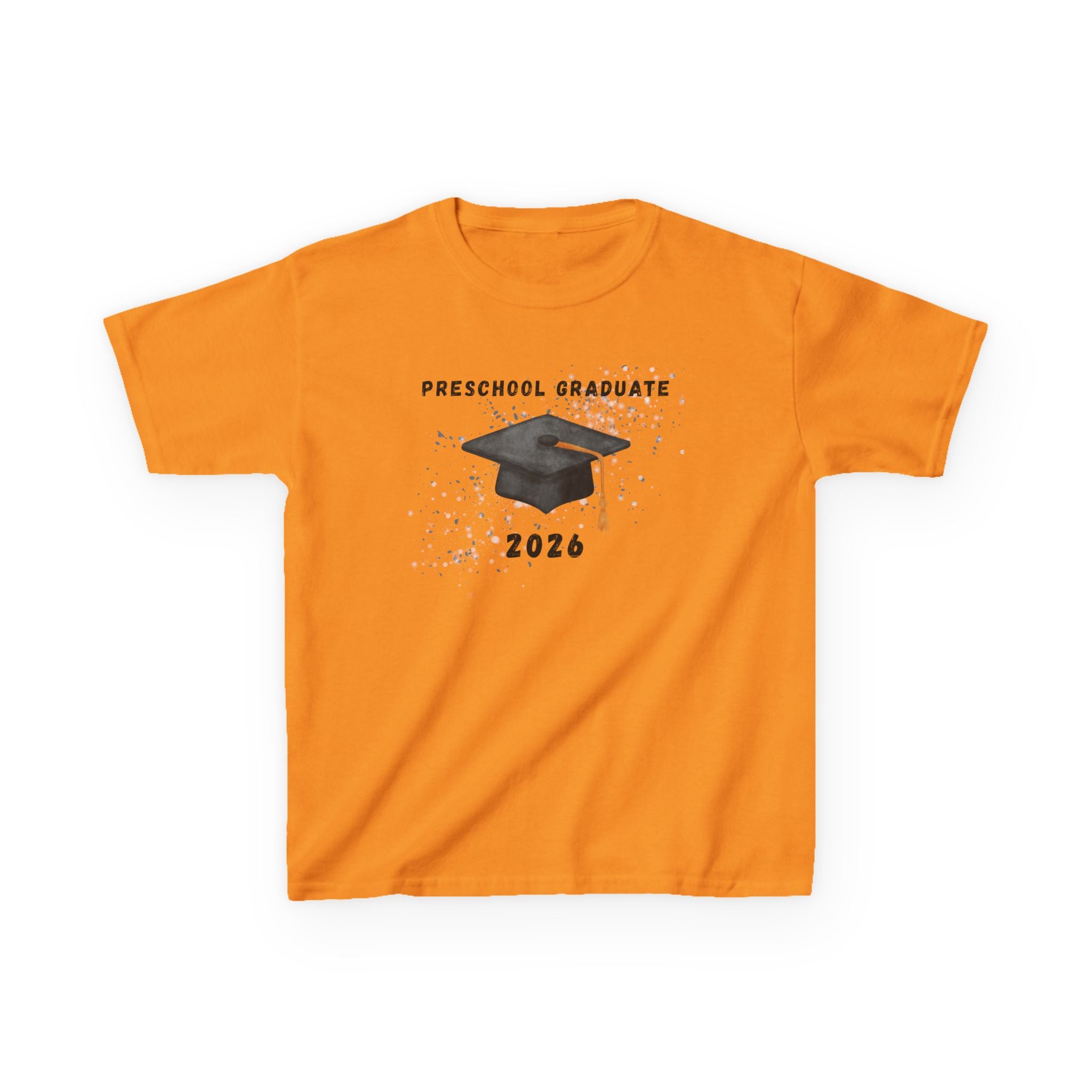 Preschool Graduate 2026 Kids T-Shirt — Graduation Cap Celebration Tee