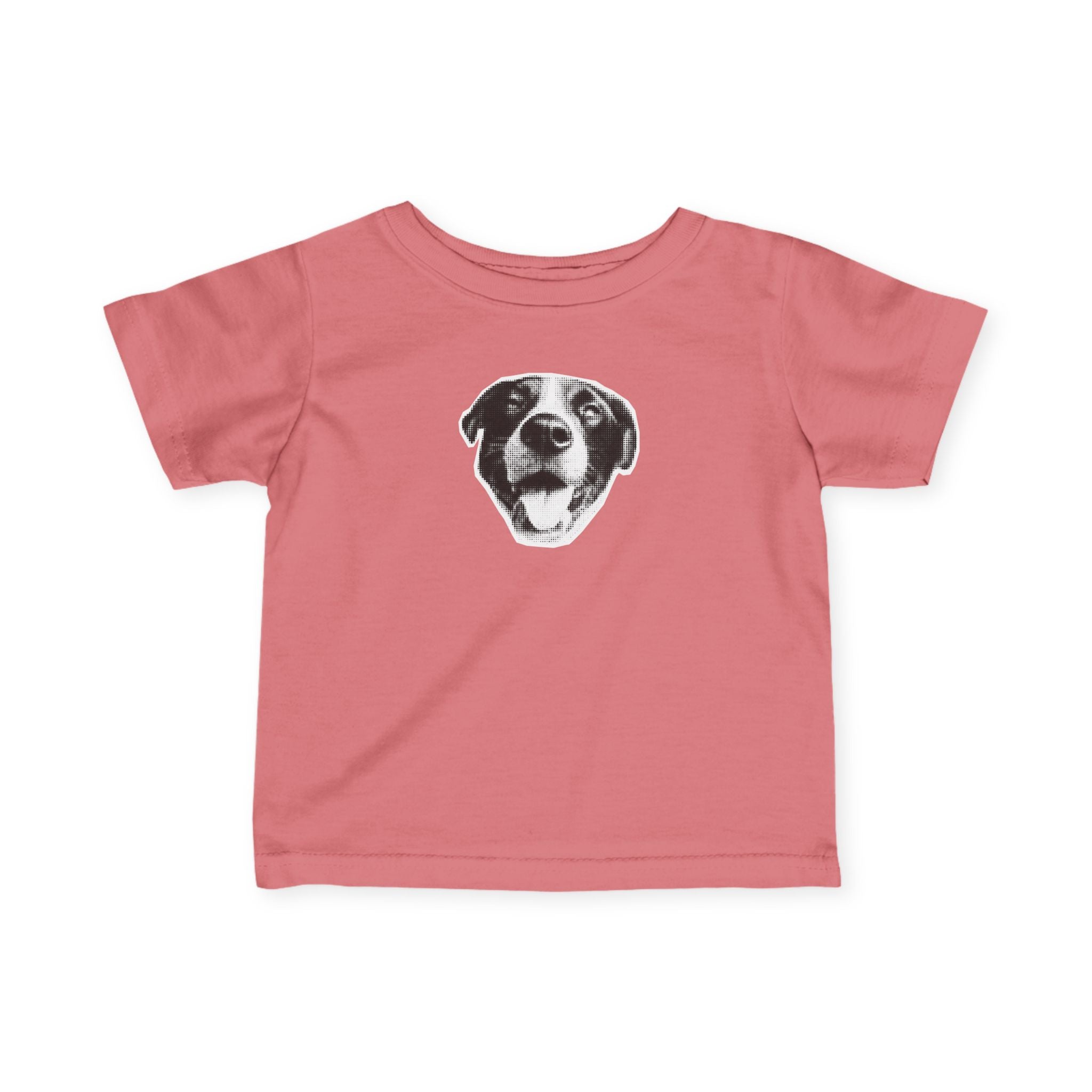 Infant Tee – Smiling Dog Face Baby Shirt
