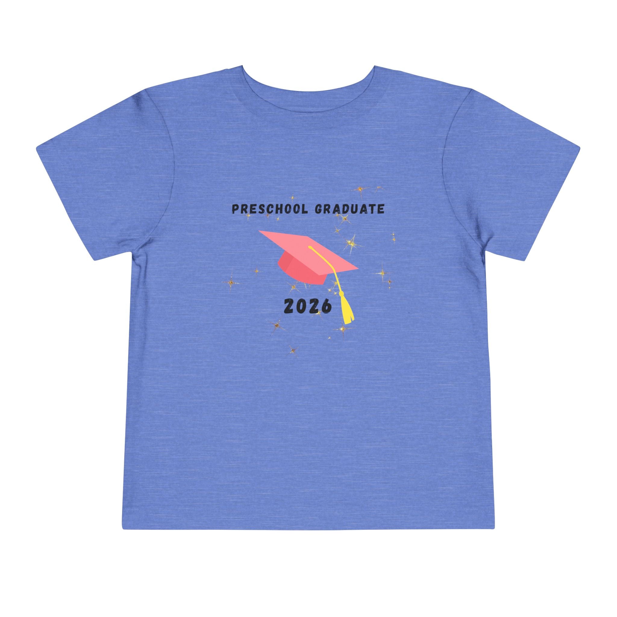 Preschool Graduate 2026 Toddler Tee — Pink Graduation Cap Shirt