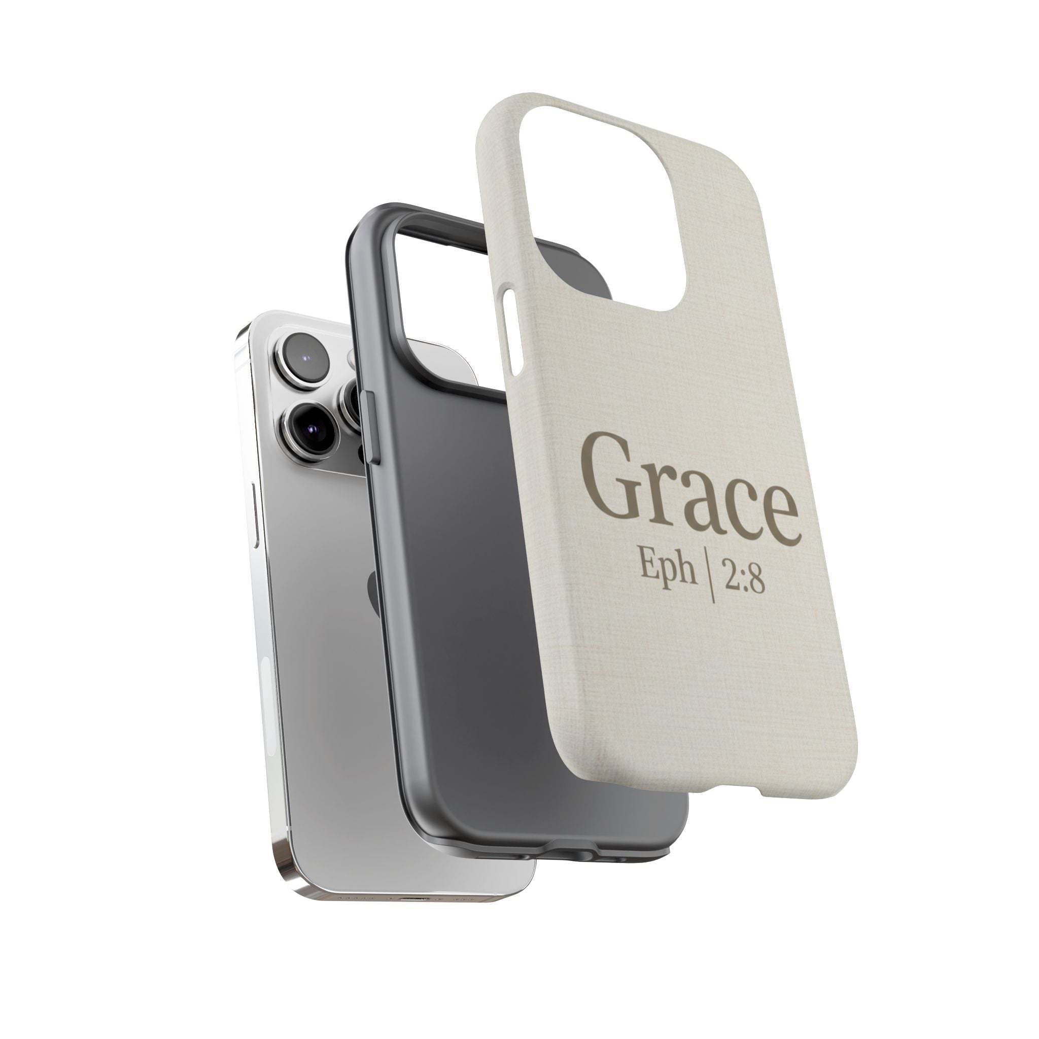 Grace (Ephesians 2:8) Phone Case — Minimalist Christian Inspirational Tough Case