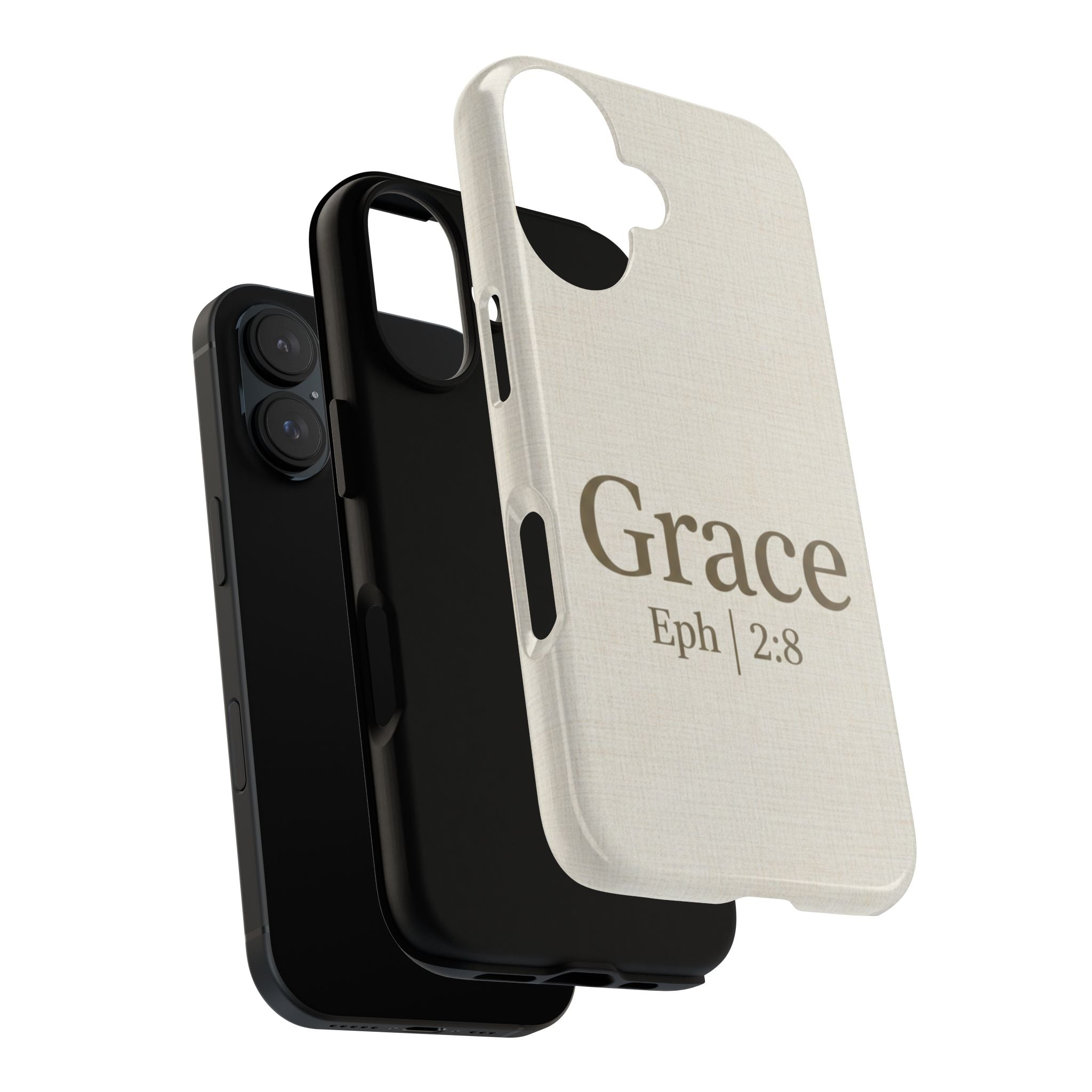 Grace (Ephesians 2:8) Phone Case — Minimalist Christian Inspirational Tough Case