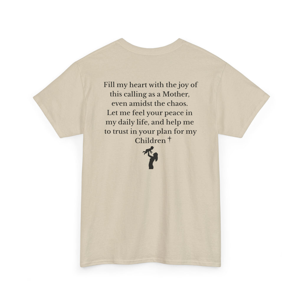 Mama Prayer T-Shirt — Front and Back Design Inspirational Christian Mom Tee with Back Prayer Quote - Mother's Day Gift