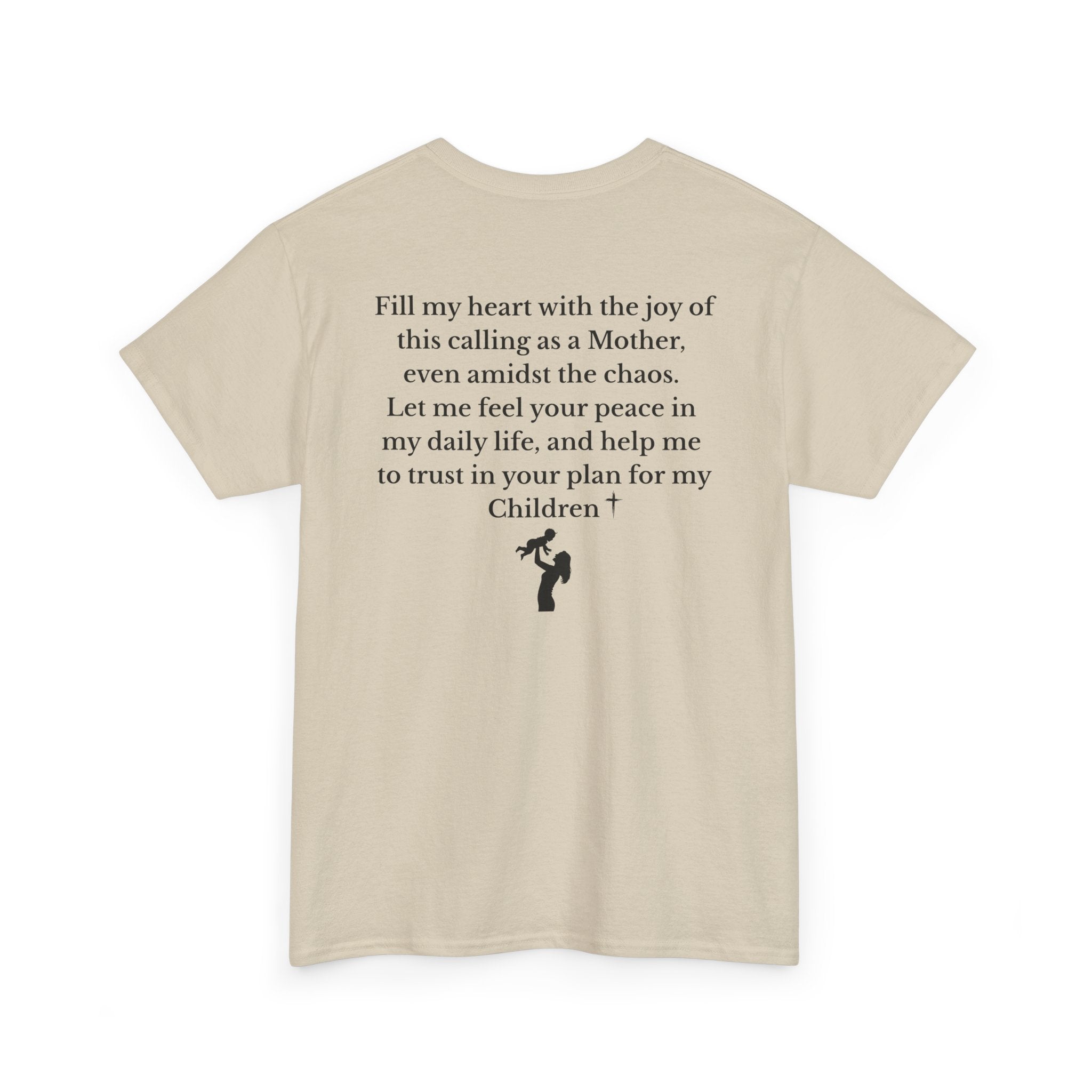 Mama Prayer T-Shirt — Front and Back Design Inspirational Christian Mom Tee with Back Prayer Quote - Mother's Day Gift