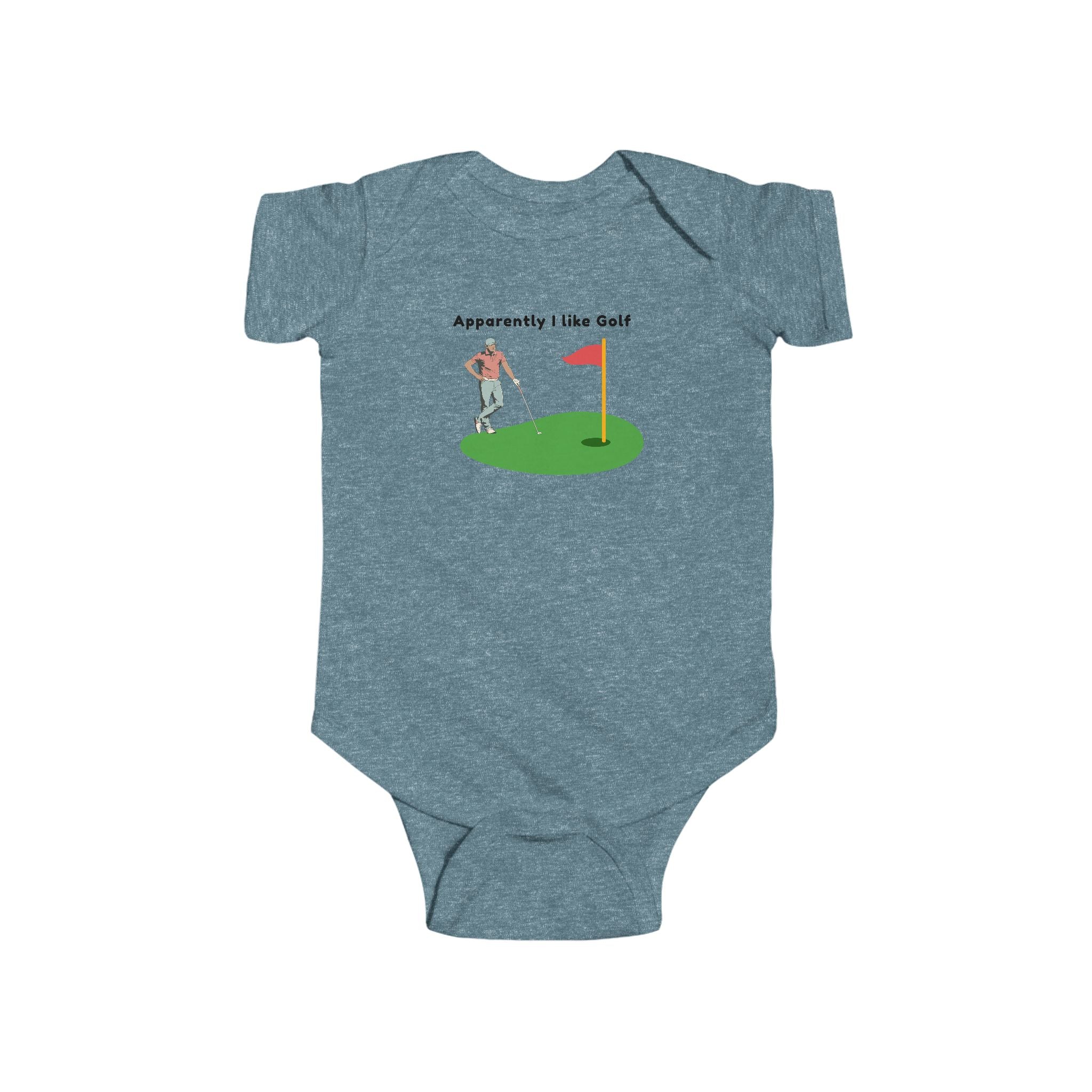 Infant Bodysuit - "Apparently I Like Golf" Cute Baby Golf Onesie