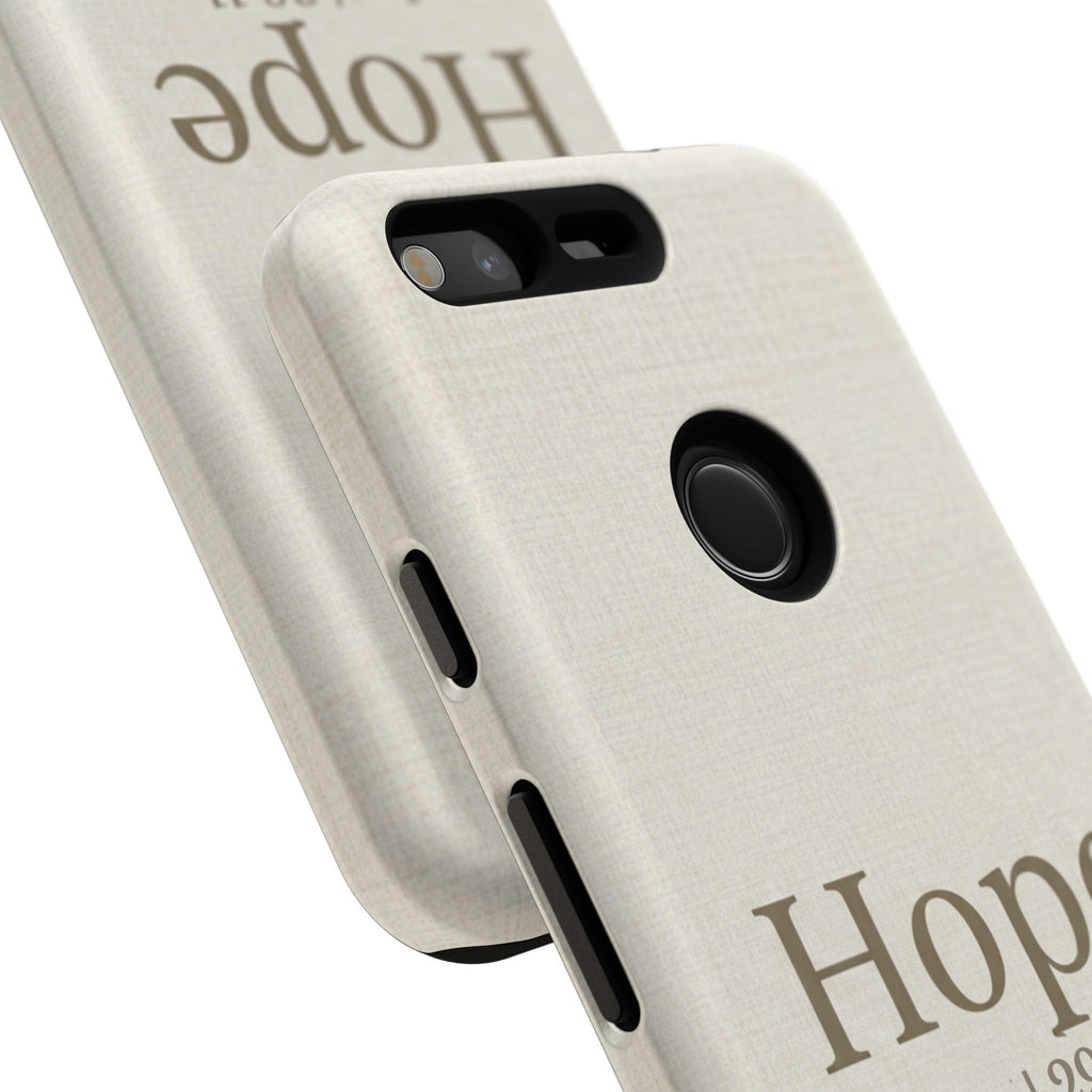 Hope (Jeremiah 29:11) Phone Case — Minimalist Christian Inspirational Cover