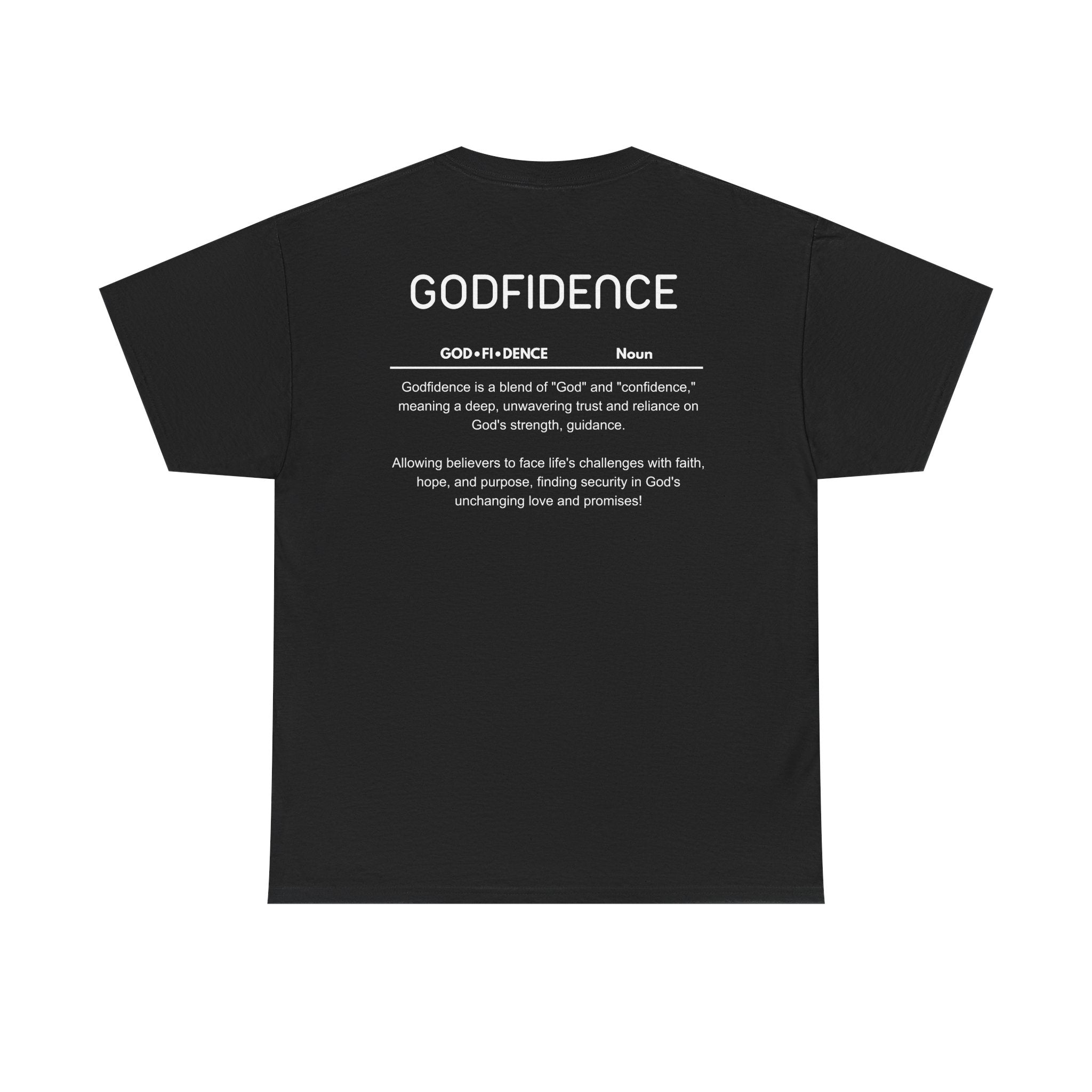 Godfidence definition tee | Christian faith shirt, faith-based typography