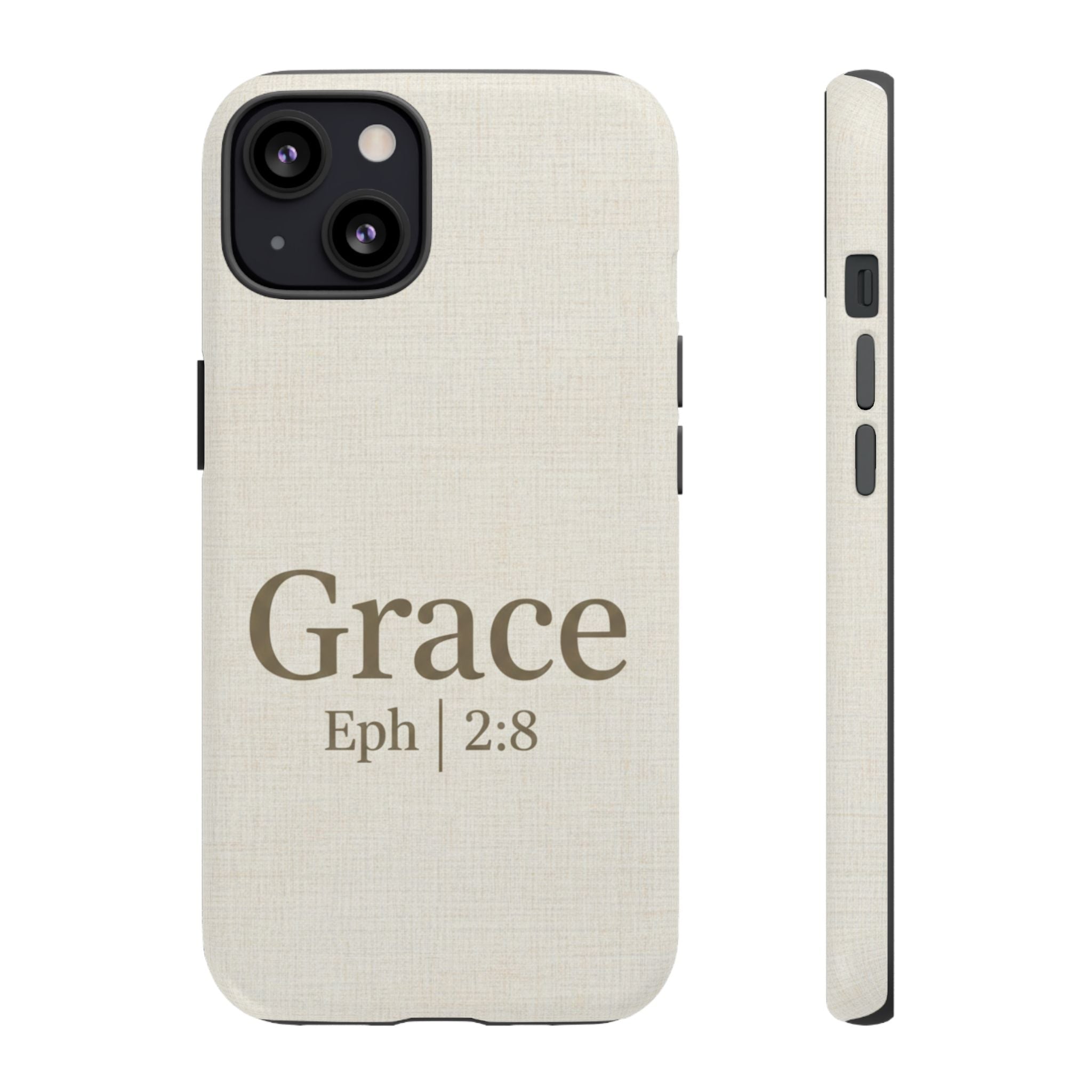 Grace (Ephesians 2:8) Phone Case — Minimalist Christian Inspirational Tough Case